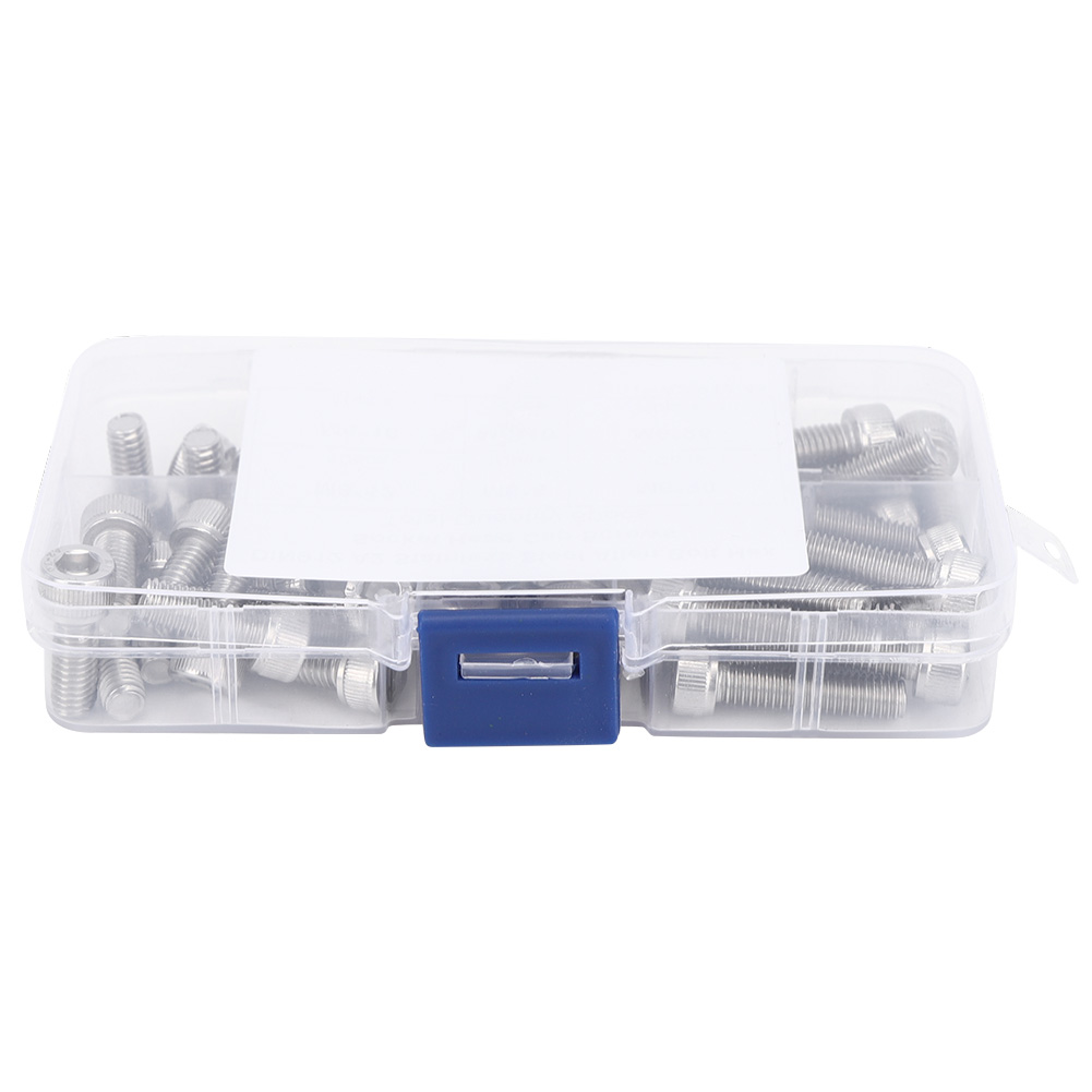Set Mit 60 Sechskantschrauben Aus Edelstahl 304 Für Die Elektronikindustrie, Inklusive Kunststoffbox