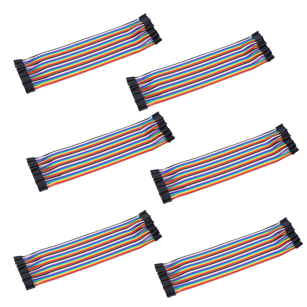 10 Überbrückungskabel, Buchse-buchse, Kunststoffkabel, 2,54 Mm², Für Elektronische Bauteile, 20 Cm