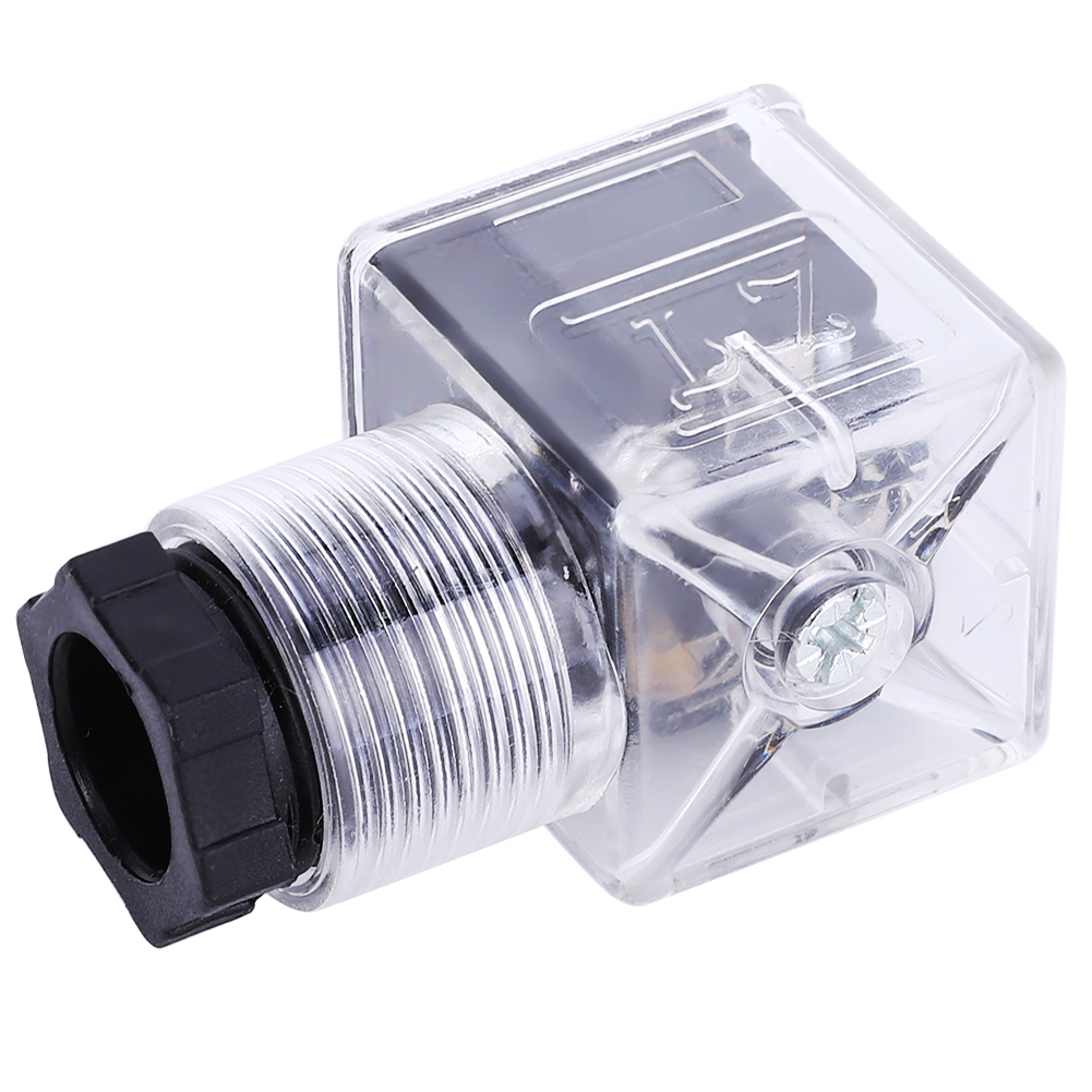 5 Stück Steckverbinder Für Hydraulische Magnetventile Mit Lampe, Transparent, Universell, 220 V Wechselstrom