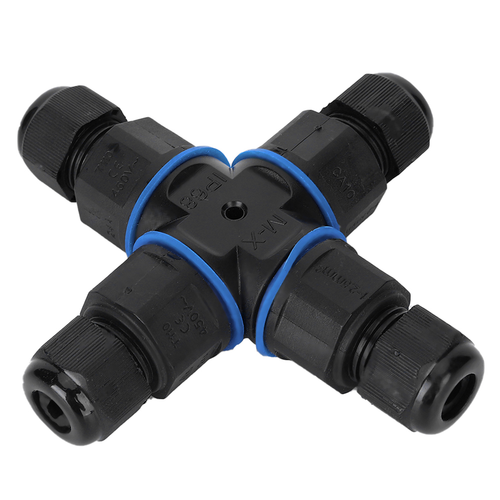 4-wege-anschlussdose, Wasserdicht Ip68, Elektrische Klemme Aus Messing-nickel, 16 A/250 V