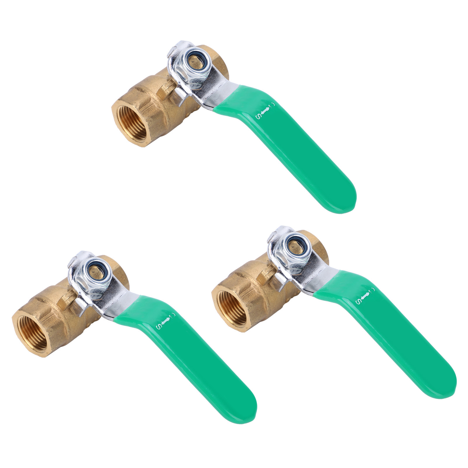 3/8-zoll-kugelhahn Aus Messing, Doppelt Korrosionsbeständig, Innengewinde, Kugelhahn Für Wasserleitungen
