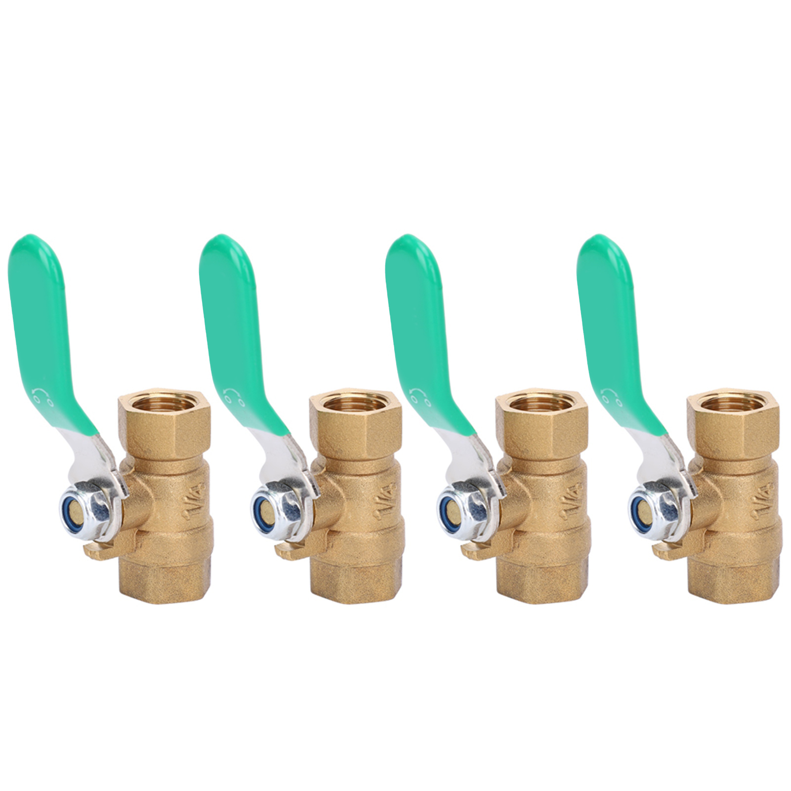4 Stück 1/4-zoll-kugelhähne Mit Innengewinde, Dickwandiges Messing, Absperrventil Für Abflüsse, Sanitärinstallation