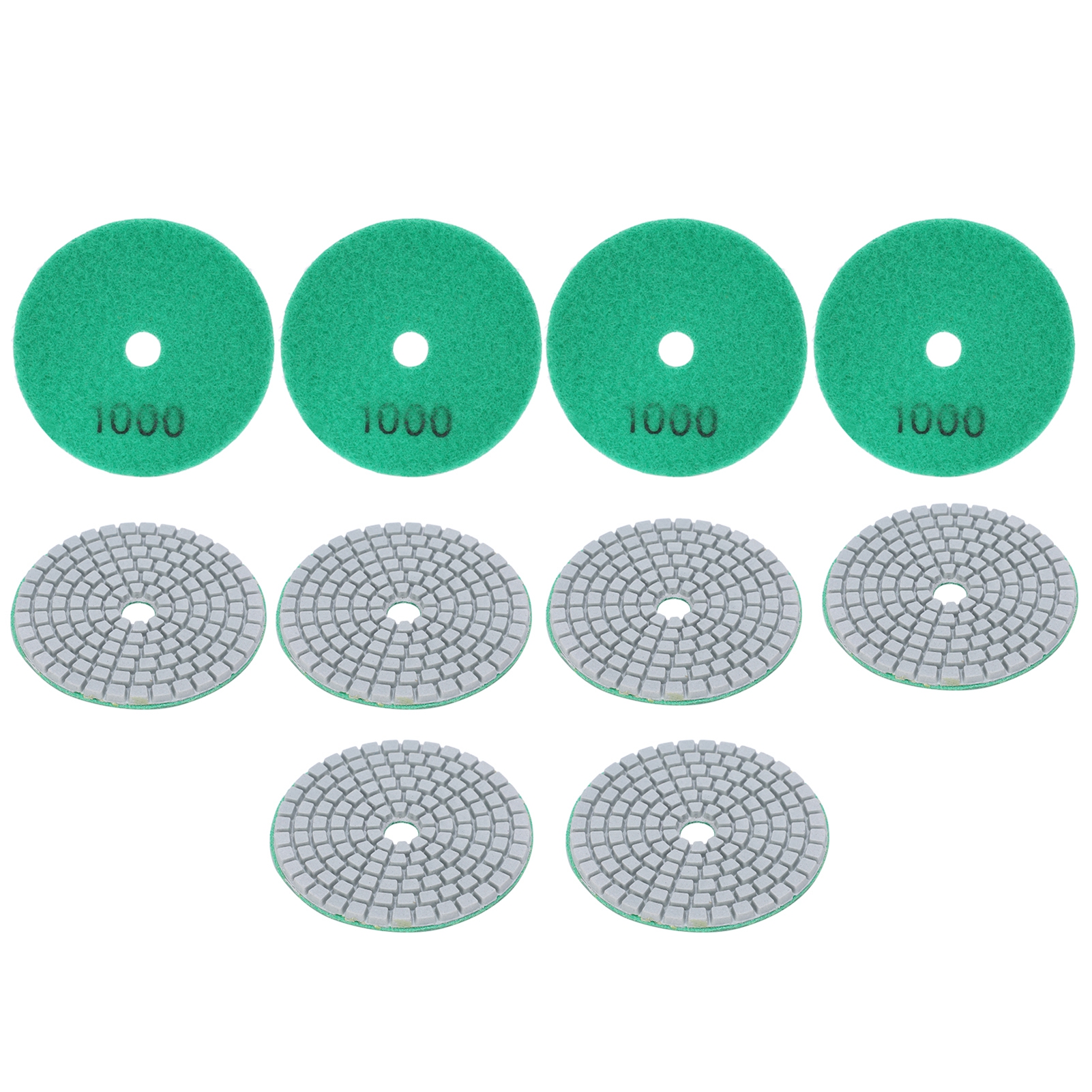10 Stück 3-zoll-schleif-/polierscheiben (diamant) Für Marmor, Beton Und Stein (körnung 1000)