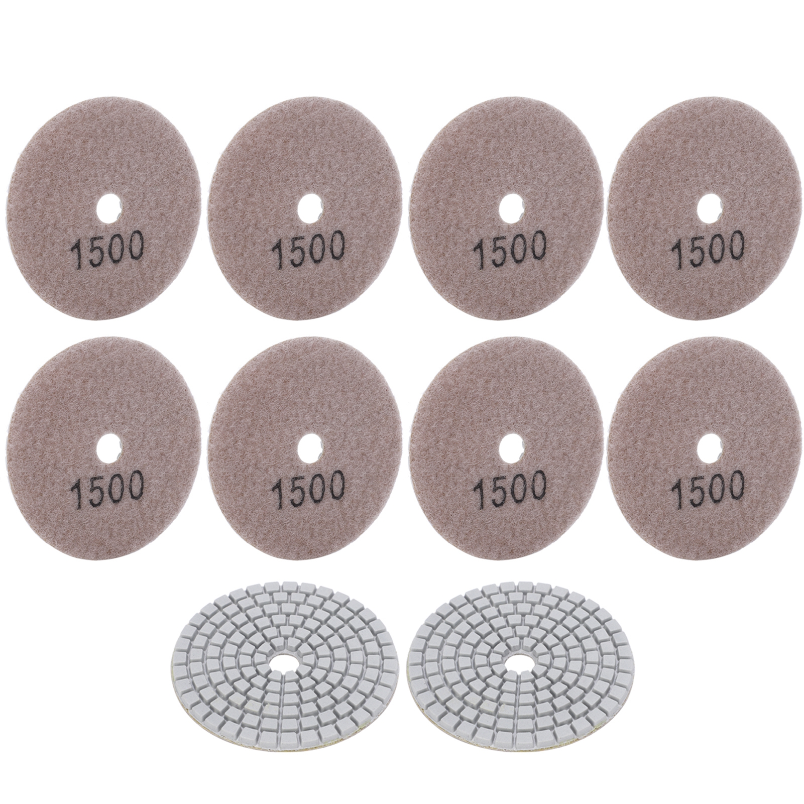 10 Stück 3-zoll-diamant-schleif-/polierscheiben, Geeignet Für Marmor, Beton Und Stein, Körnung 1500