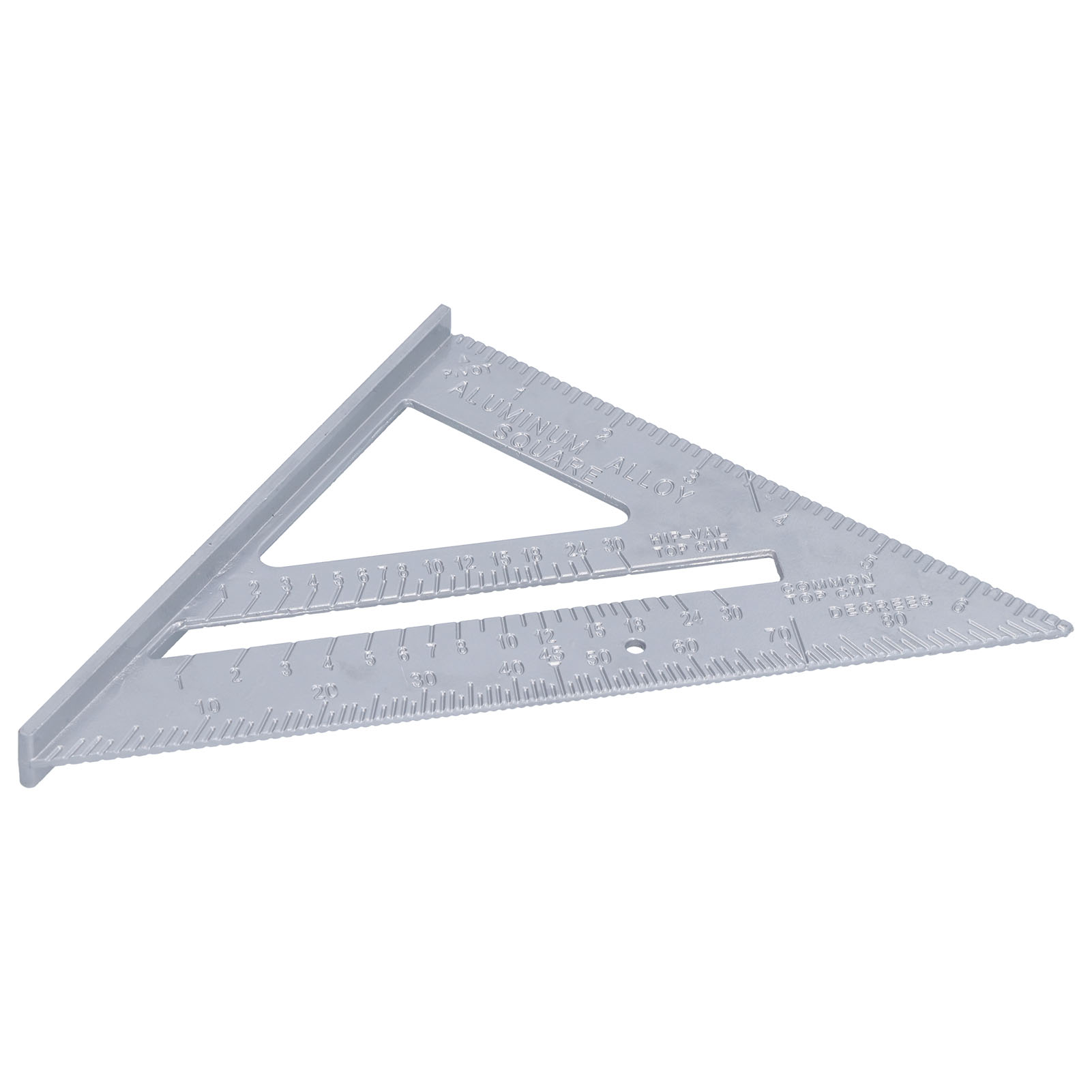 Dreiecklineal Aus Aluminiumlegierung, 7 Zoll, 45/90 Grad, Robust, Messwerkzeug Für Bastel- Und Holzarbeiten
