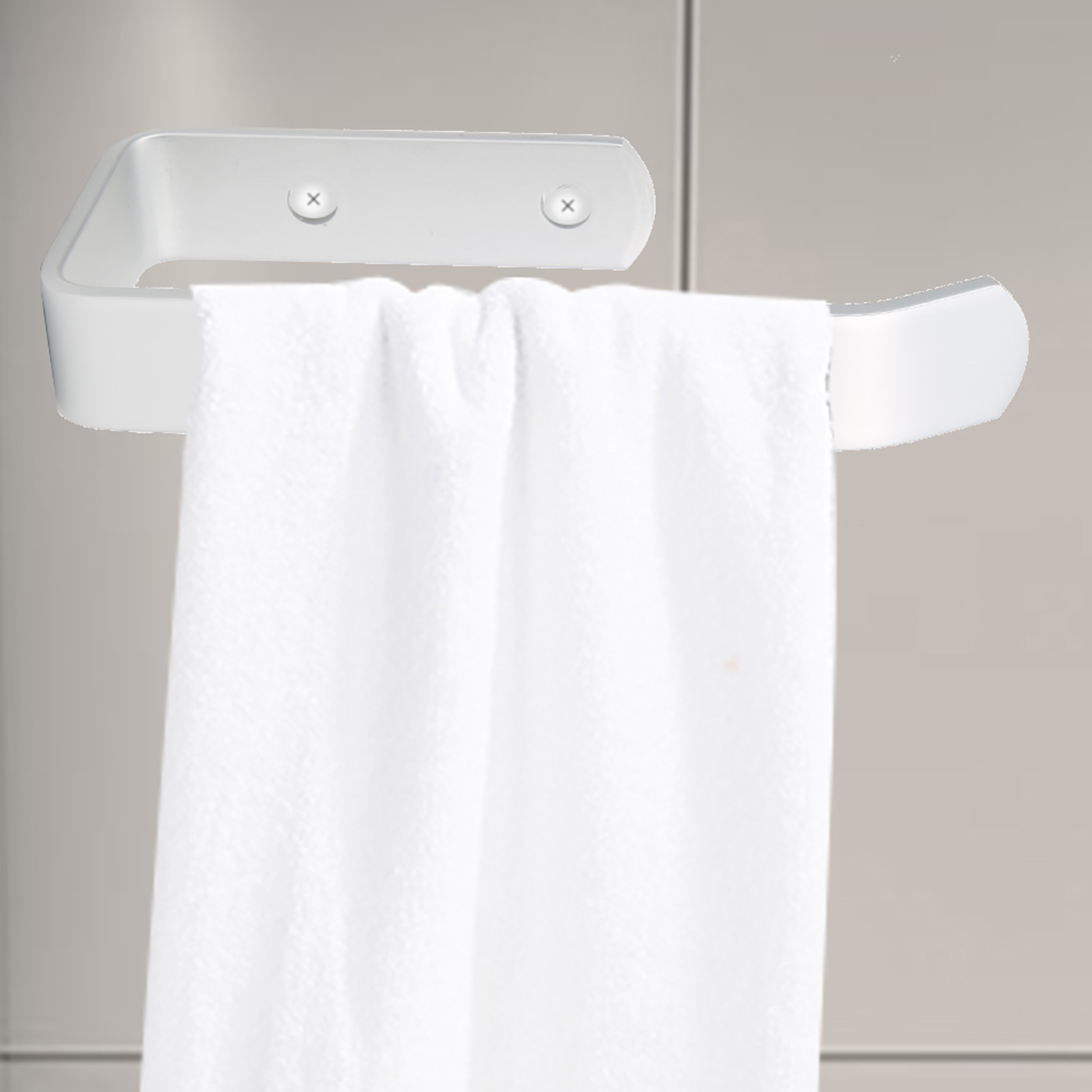 Handtuchhalter Aus Aluminium, Toilettenpapierhalter, Wandaufbewahrung Für Toilettenpapierrollen, 417041, Matt