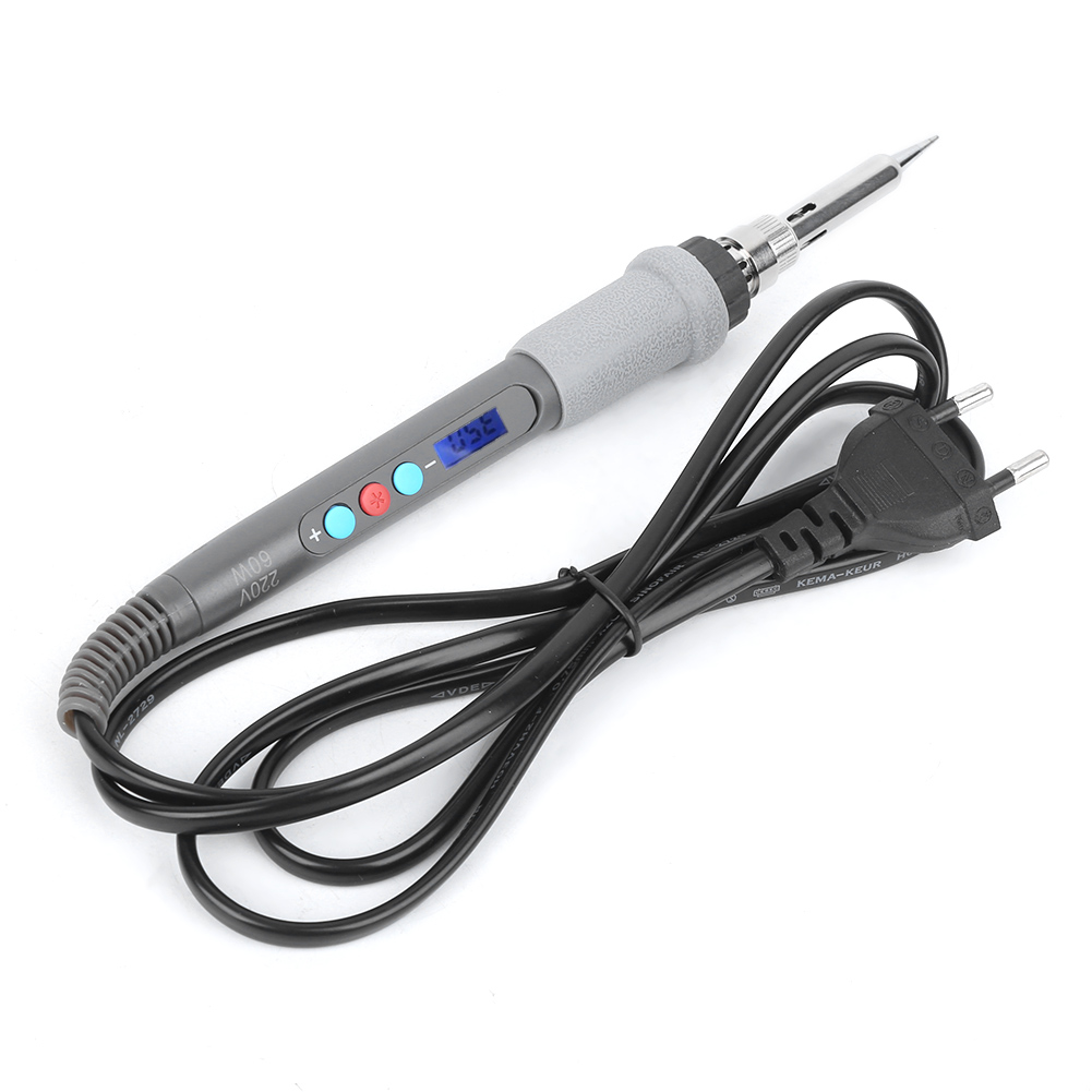 Elektrischer Lötkolben Mit Lcd-anzeige, Digitaler Temperaturanzeige Und Eu-stecker (220 V)