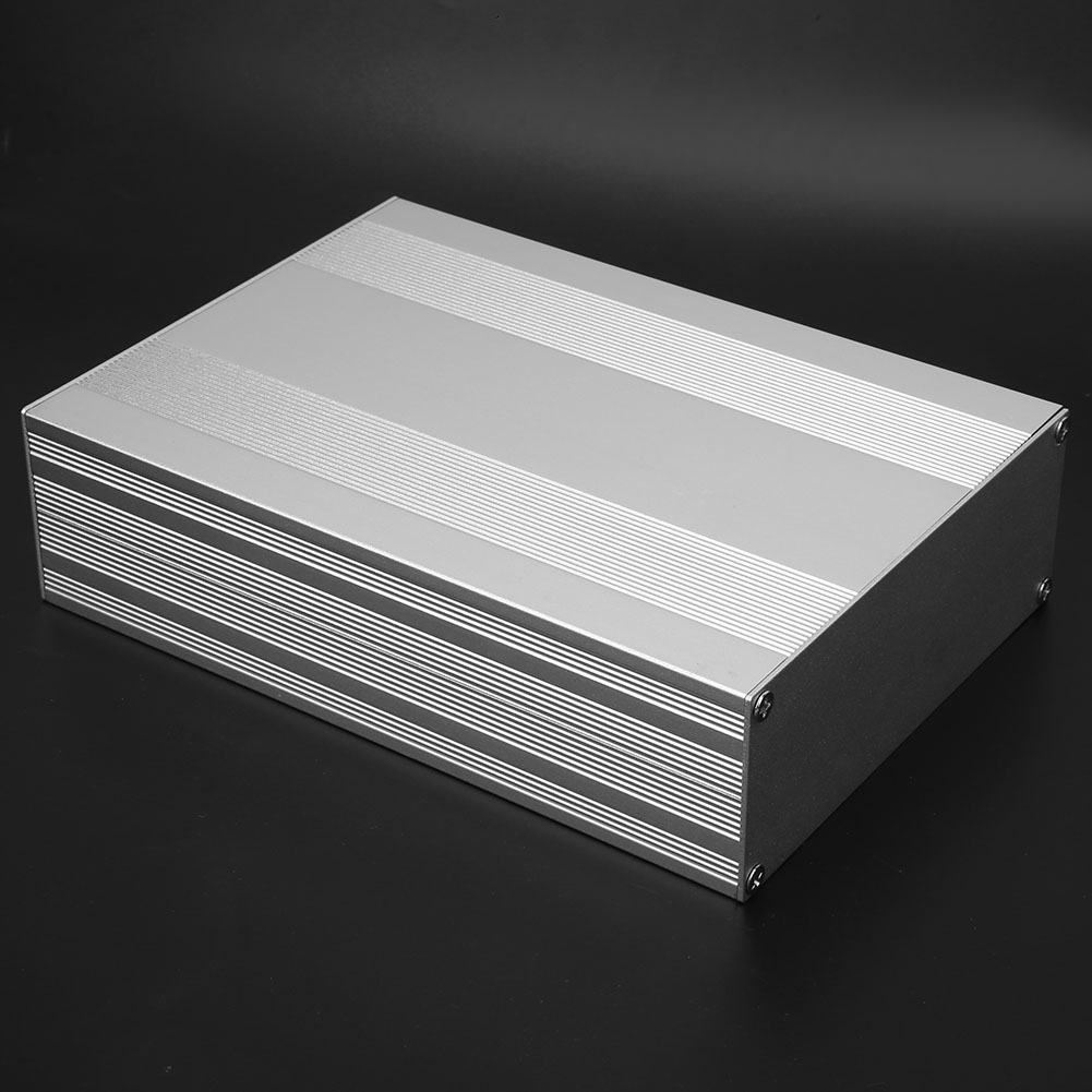 Aluminium-projektgehäuse (geteilt), Matt Silber, Diy-leiterplatten-anschlussdose, 54 X 145 X 200 Mm