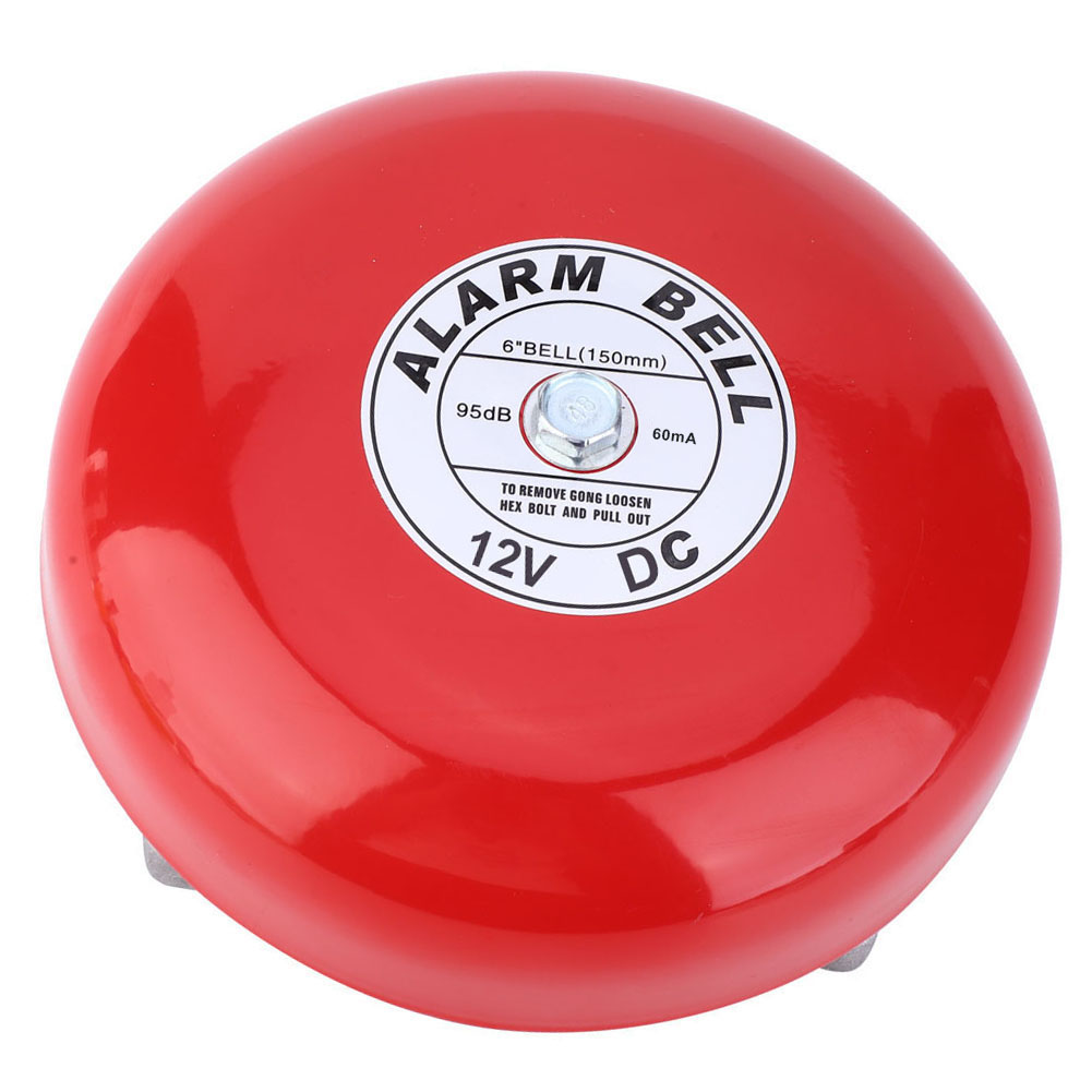 Cb-6b 95dh Runde Elektrische Alarmglocke Aus Metall Für Schule, Zuhause, Fabrik, Sicherheitsbereich, 12 V Gleichstrom