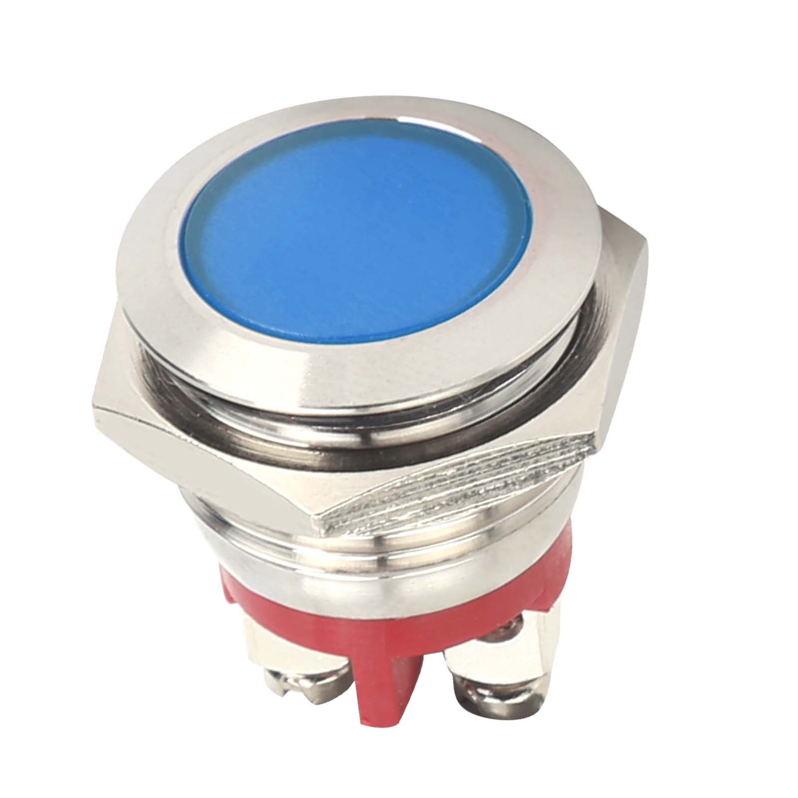 0,6-zoll-led-anzeigeleuchte, Helles Signallicht, Feuerfester Sockel, Ip66 Wasserdicht, Universell Einsetzbar (blau)