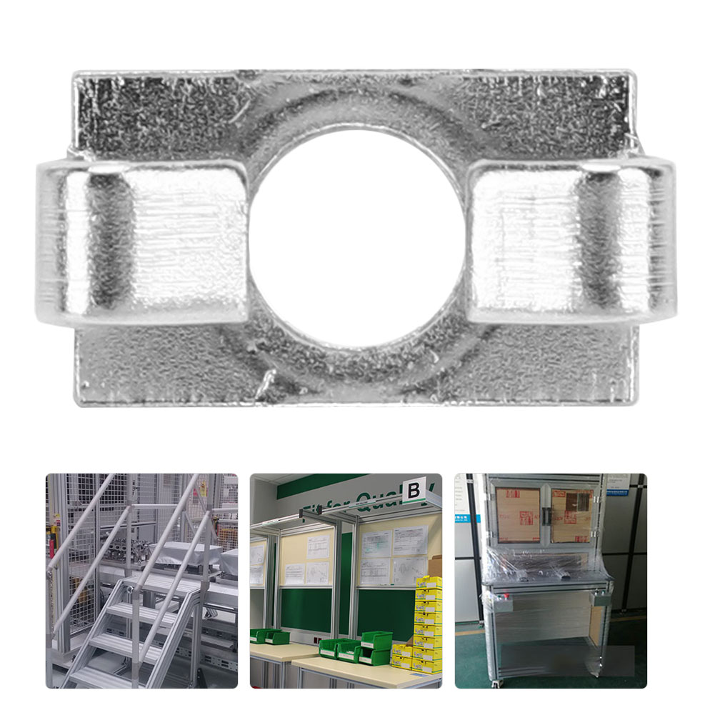 20 Stück Aluminium-federprofile, Verzinkter Stahl, Eingebauter Befestigungsring (serie 20 - Schlitz 6)