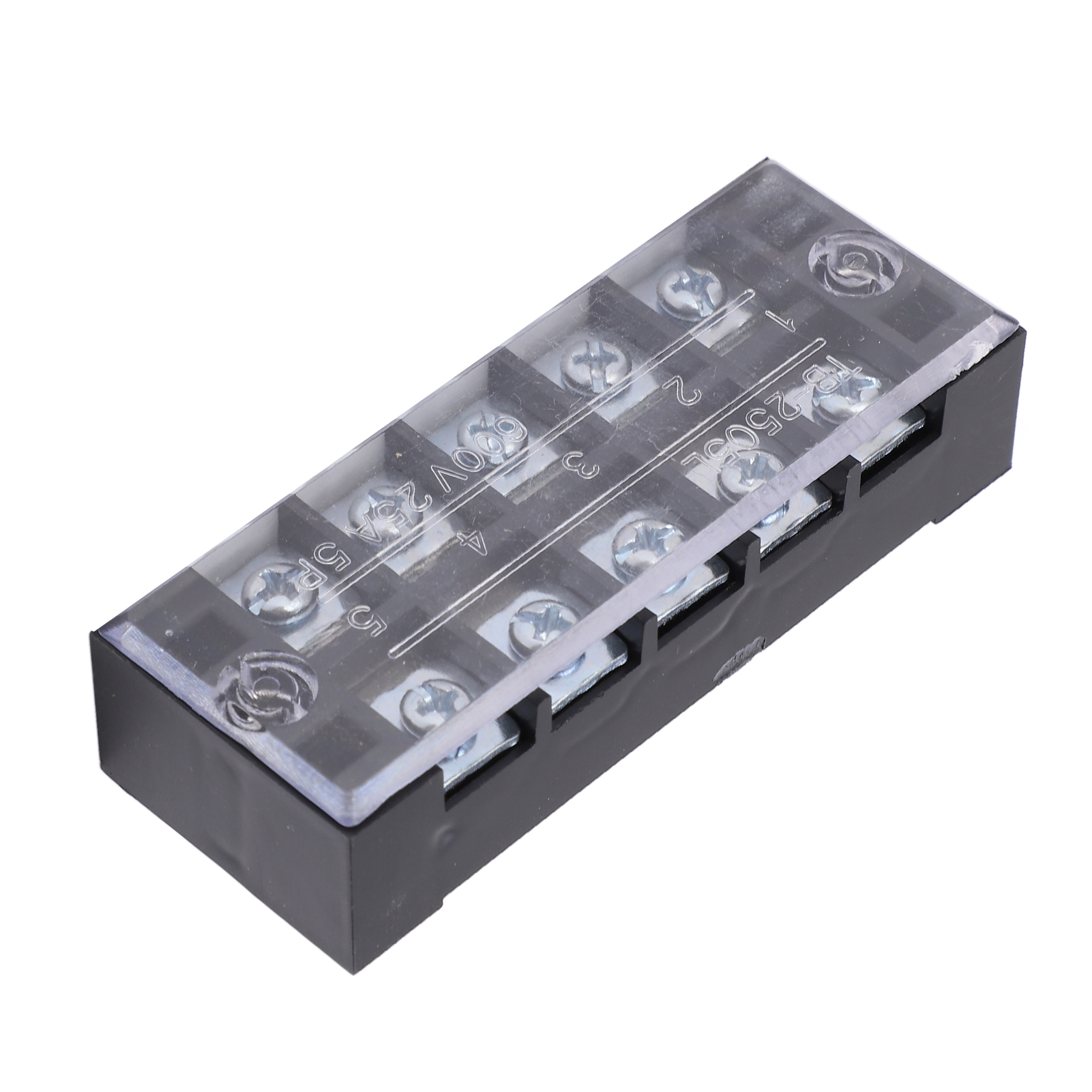 50 Klemmen Tb-2505l, 5-polige Zweireihige Messing-schraubklemmen Für Verteilerkästen, 25 A, 600 V