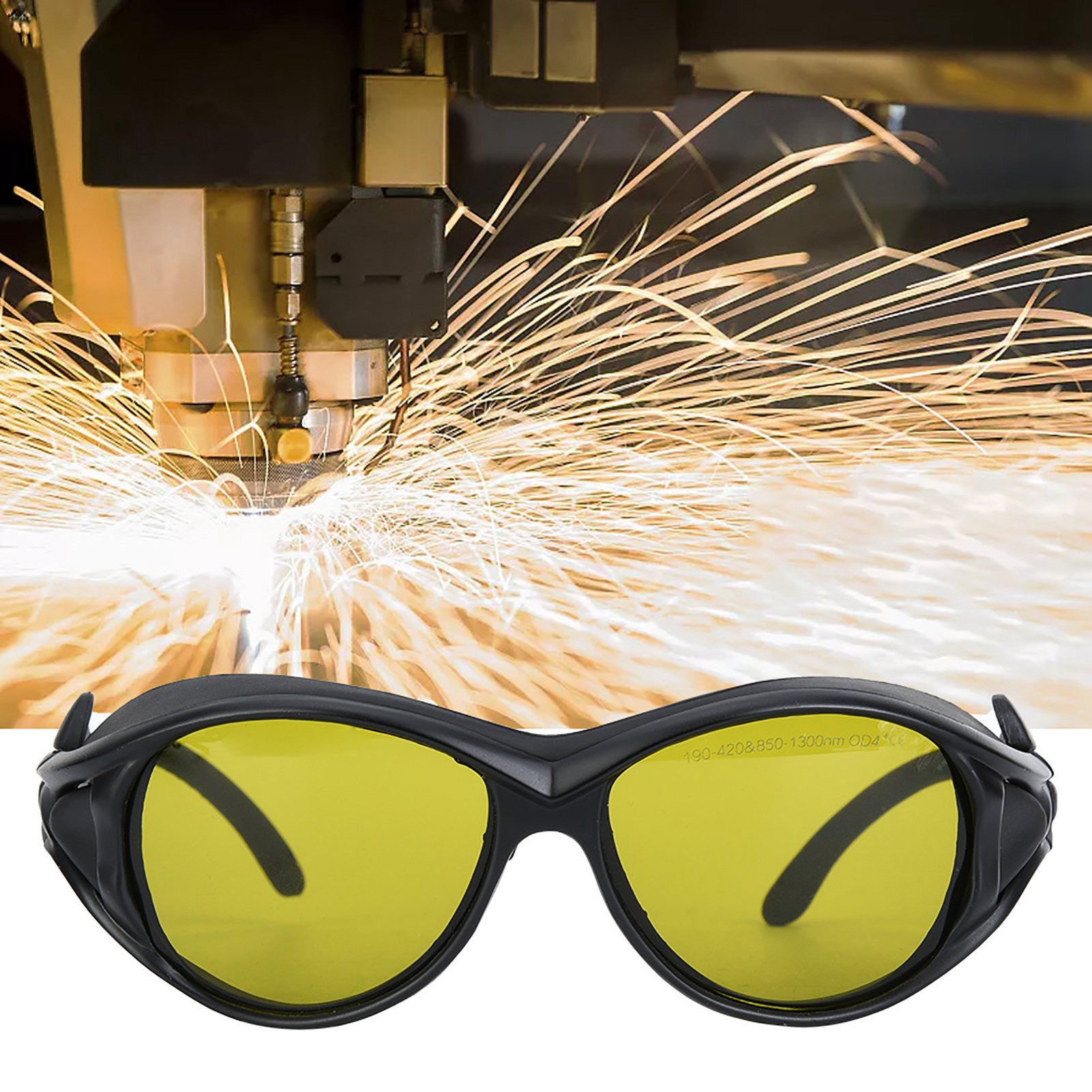 Laserschutzbrillen 190–420 Nm 850–1300 Nm Od4+ Od6+ Universalgrößen Sicherheitsbrillen