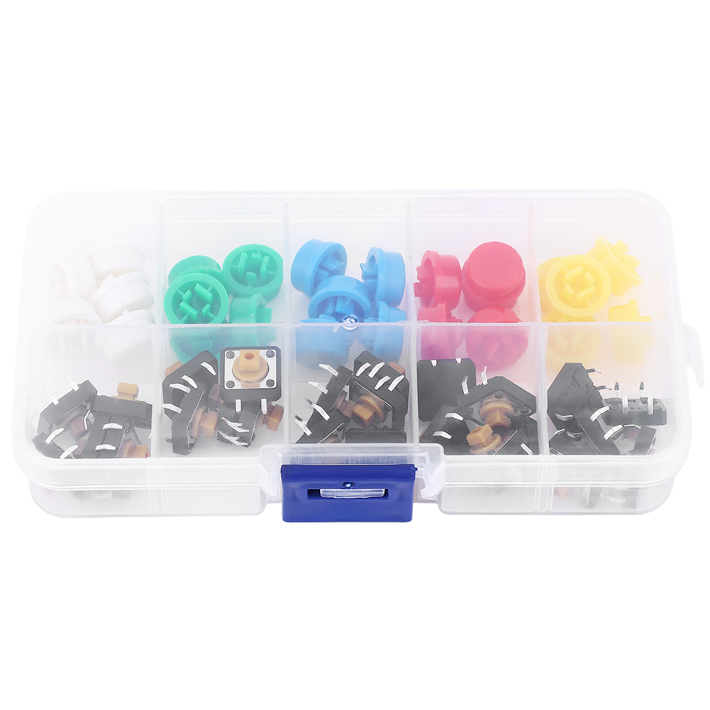 50 Hochwertige Touch-tasten Mit Runden Kappen In 5 Farben, 50 Ma, 12 V Dc