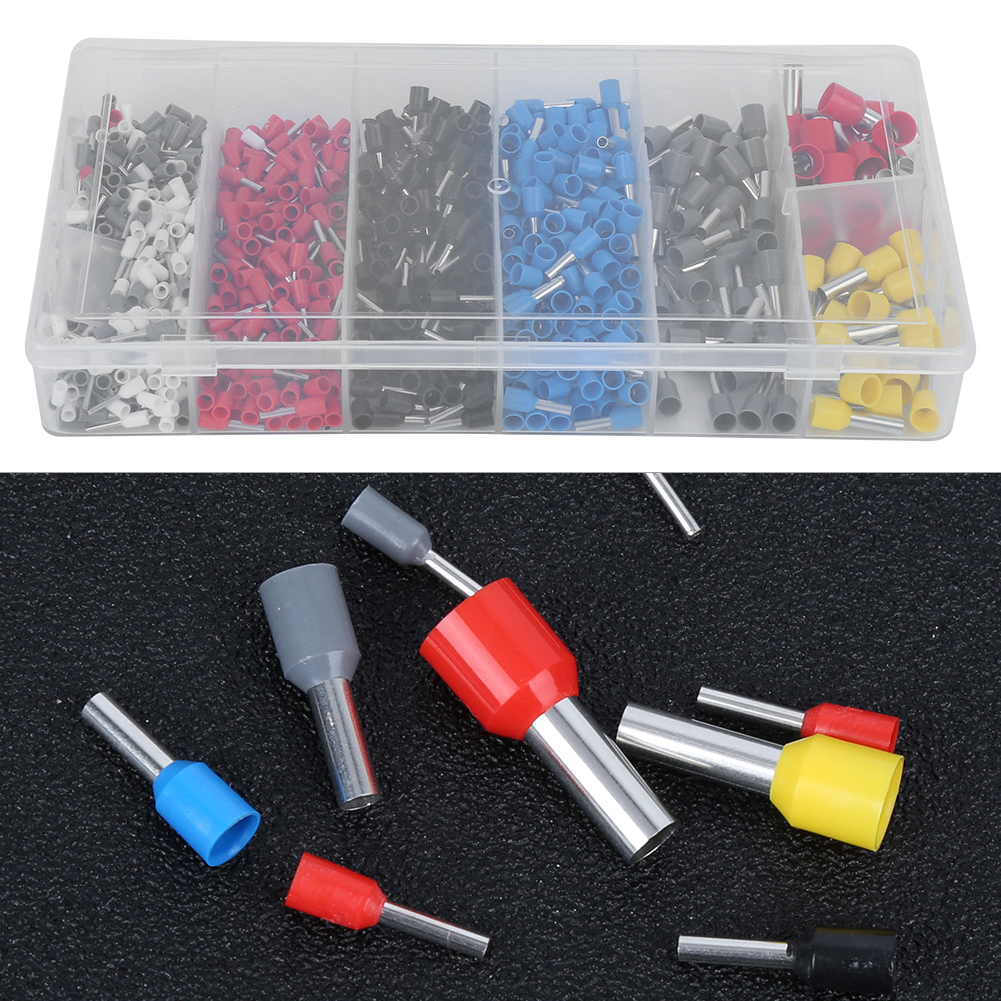 790 Isolierte Aderendhülsen, Crimpverbinder, Löffelförmig, U-förmig, Industriequalität, Nylon, Pvc