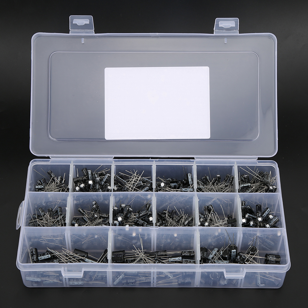 540 Universal-aluminium-elektrolytkondensatoren-set 0,1 Μf 50 V – 470 Μf 16 V Mit Aufbewahrungsbox
