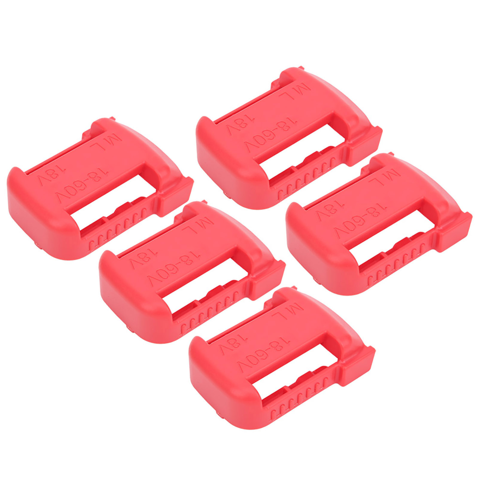 5-teiliger Lithium-akkuständer Mit Gürtelclip Für Milwaukee M18 18vred