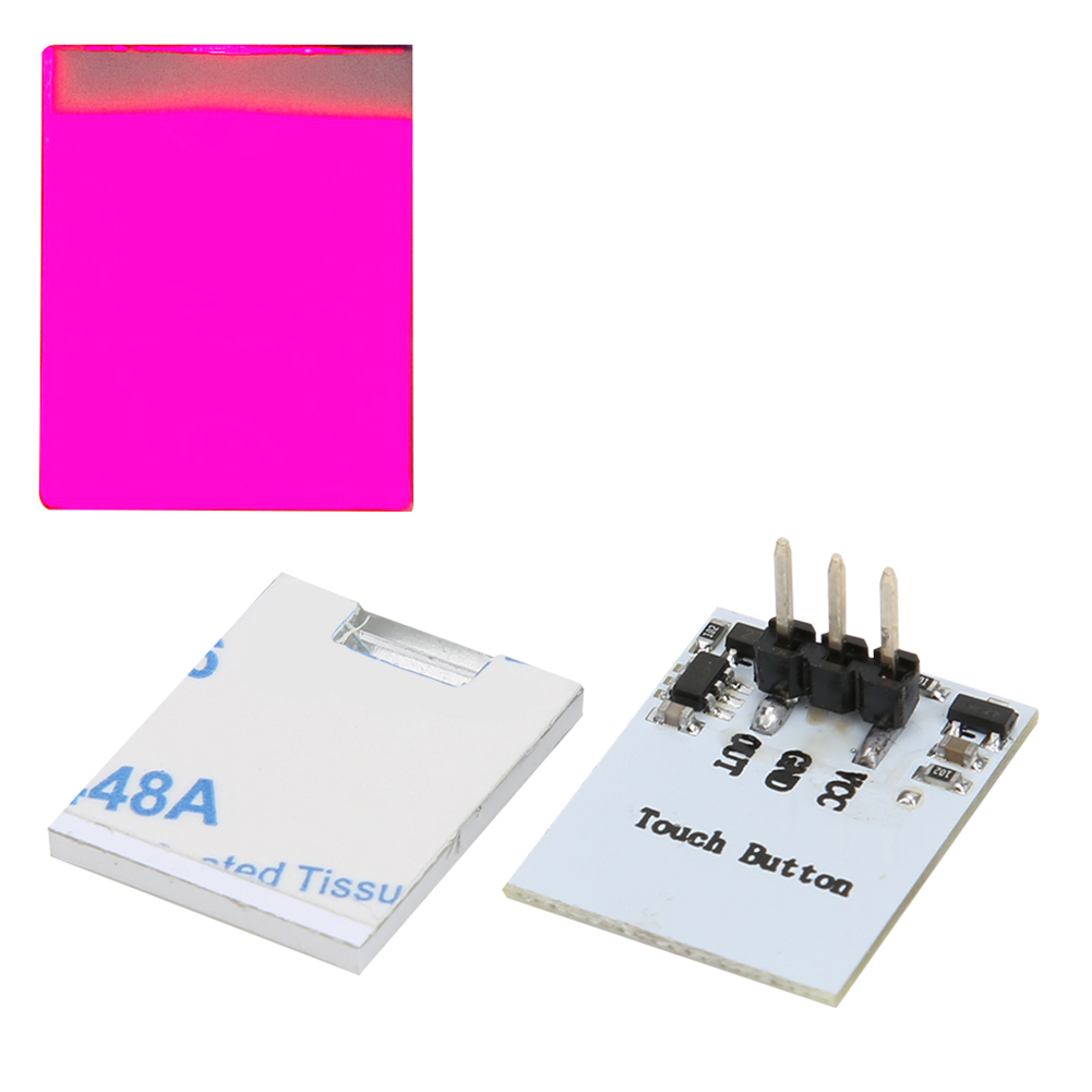 Kapazitiver Berührungsschalter Mit Geräuschlosem Led-sensormodul (2,7 V–6 V) (rot)