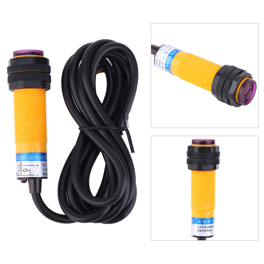10 Jyio Pnp-fotoelektrischer Schalter Ohne Diffuse Reflexion Typ E3f Ds30b4 10-30vdc 200ma