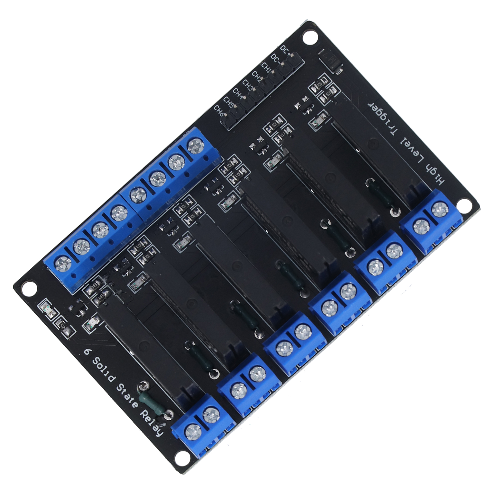Halbleiter-relaismodul Mit 6 Kanälen, Hochspannungstriggerung, Gleichstromsteuerung Für Abgesicherte Elektrogeräte, 5 V, 12 V, 24 V, 3–24 V, 5 V