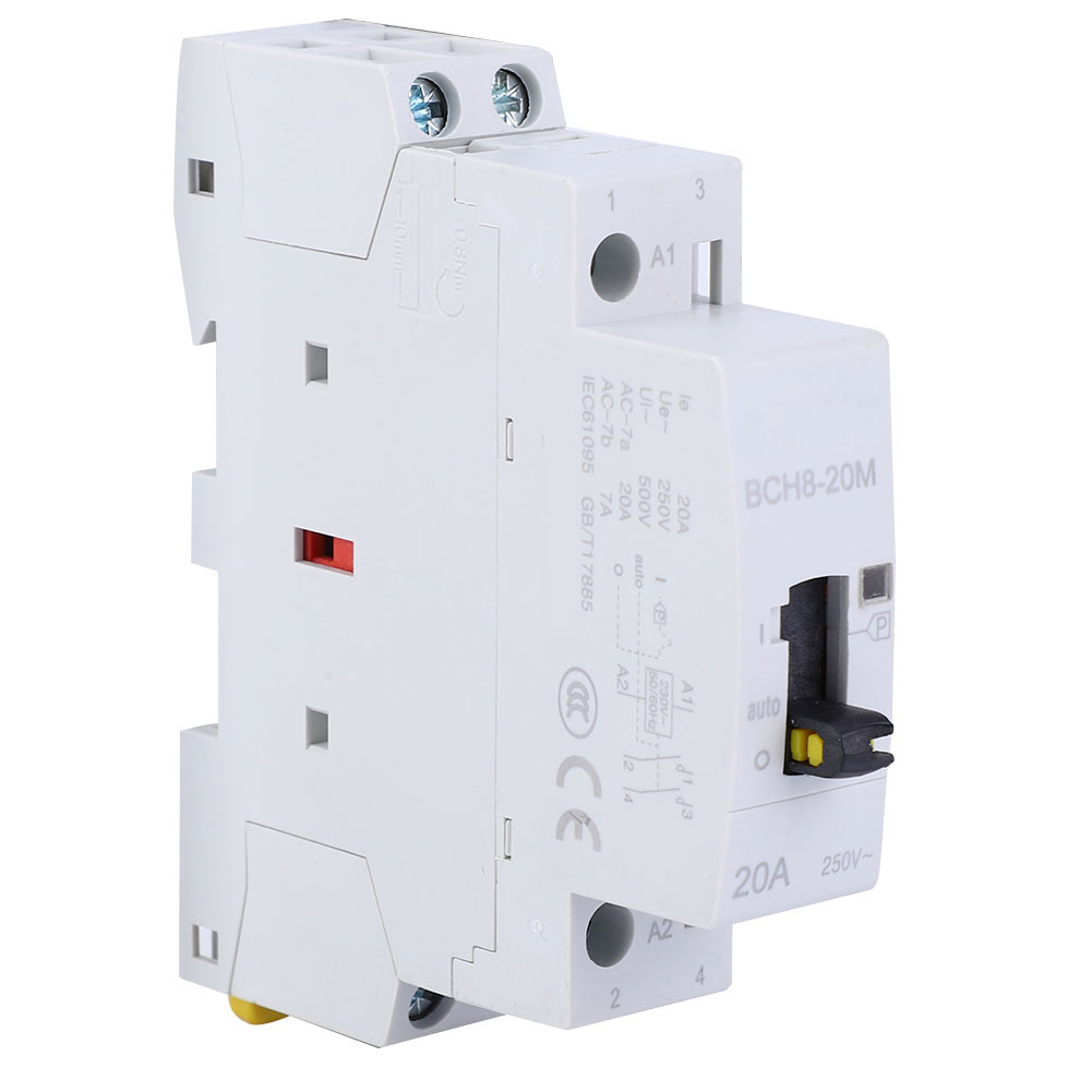 Bch8-20m Haushalts-wechselstromschütz Mit Handfunktion 2p20a 24v2no