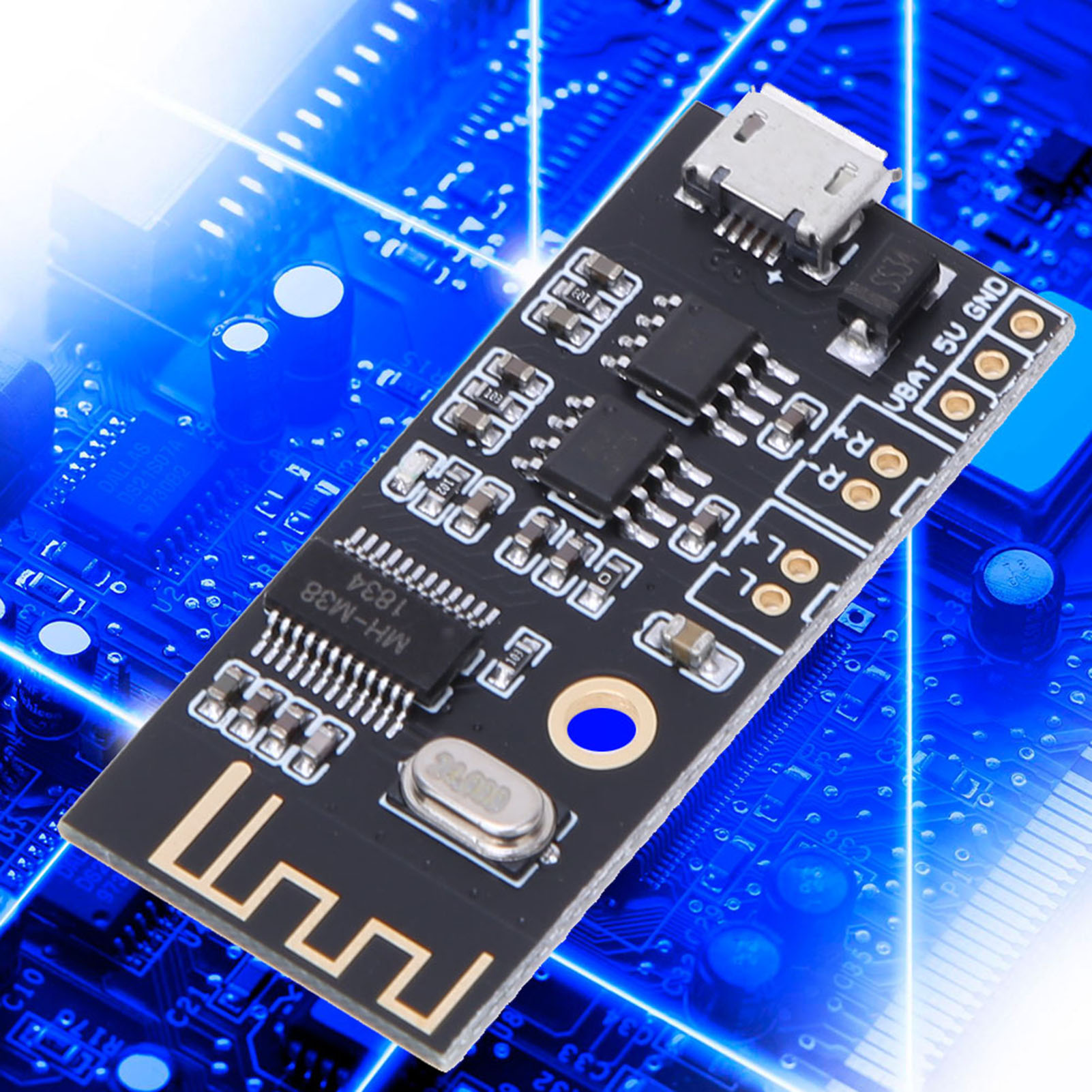Mh Mx8 Drahtlosmodul Für M18 M28 M38 Verlustfreies Bluetooth-audio-empfängerplatinen-decoder-kit (m38 Mit 5w-verstärker)
