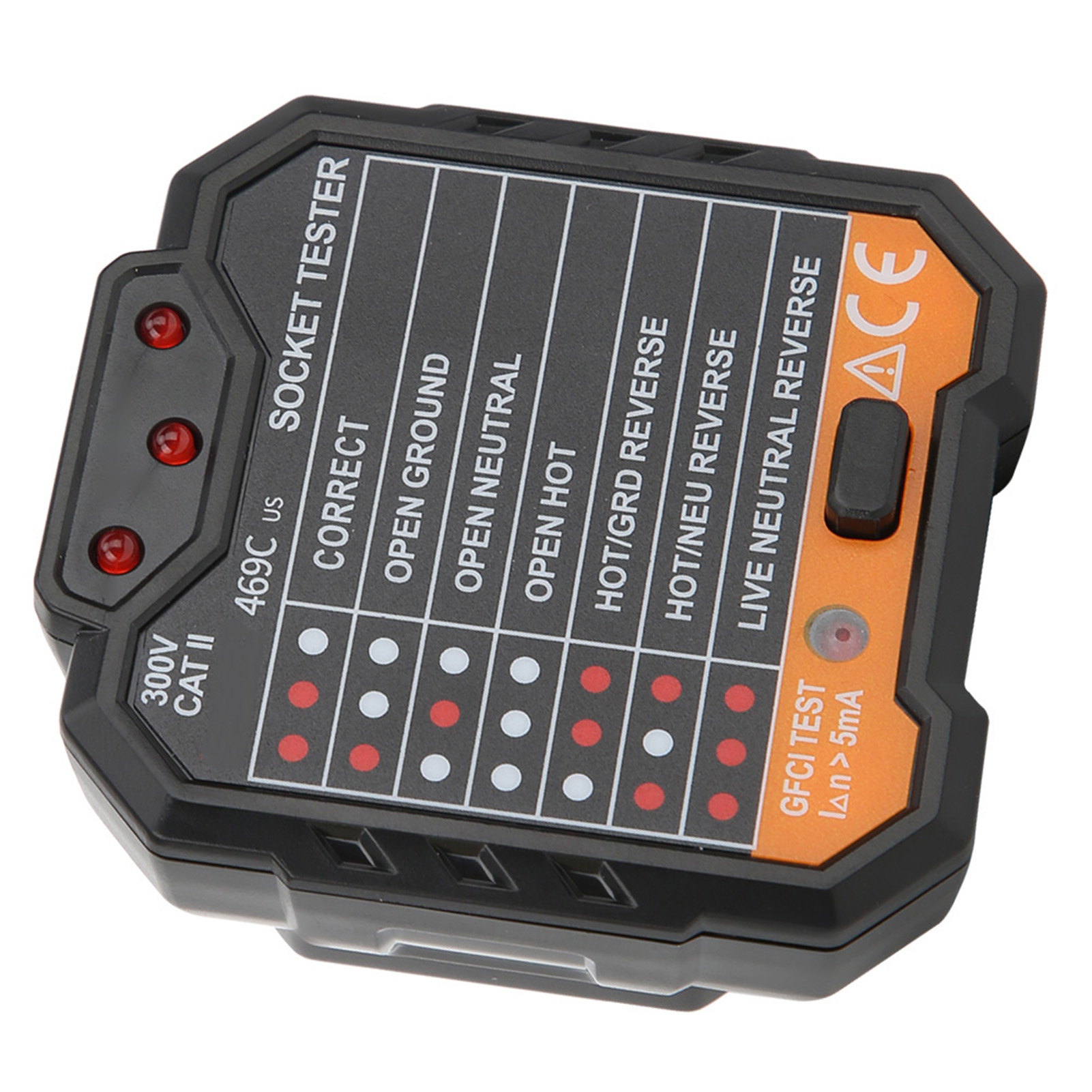 Digitaler Steckdosentester, Netzwerkfehlertester Und -analysator, Eu-stecker 48–250 V
