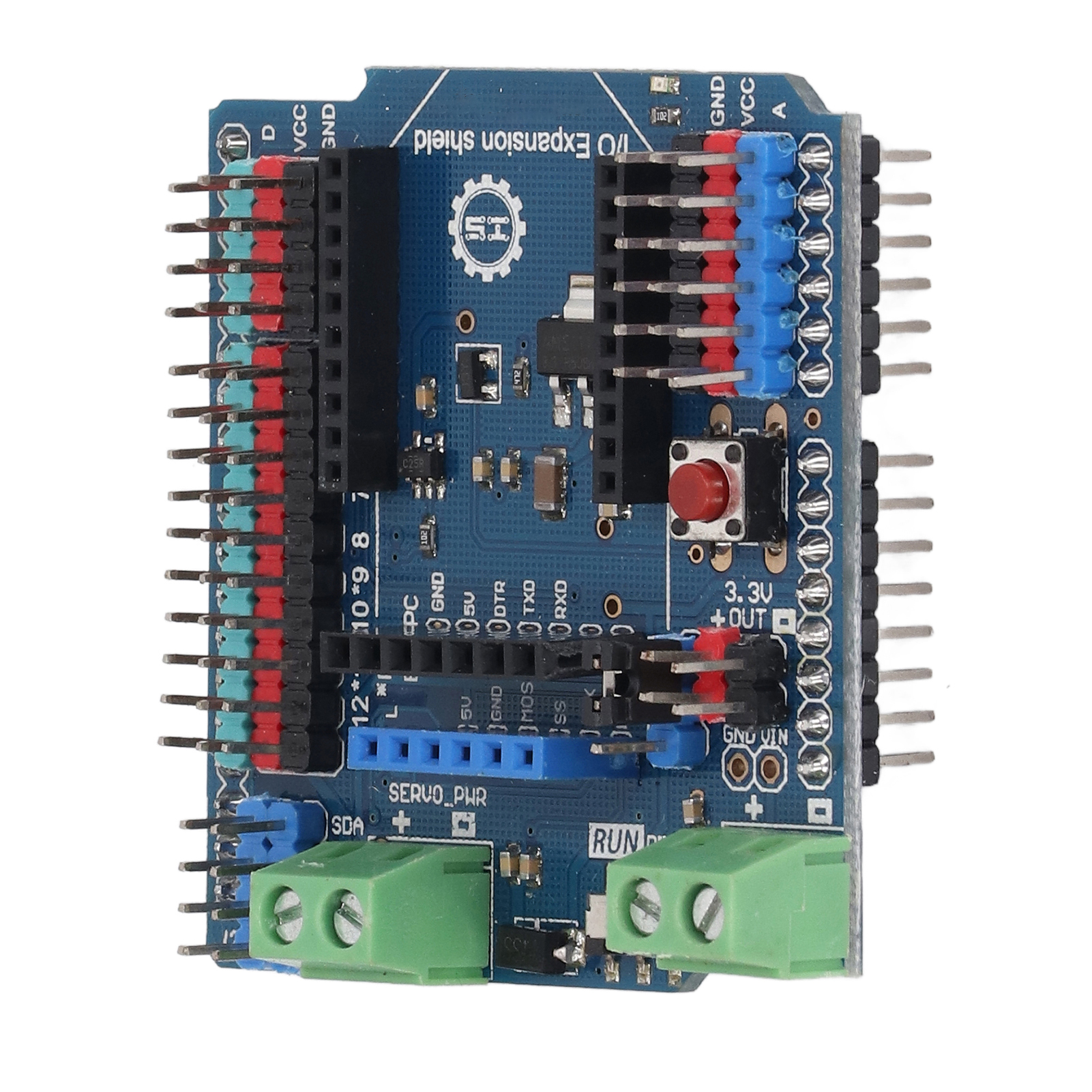Sensor-erweiterungsplatine Mit 14 Digitalen Und 6 Analogen Anschlüssen, I/o-erweiterungsmodul Für V7 3,3 V 5 V