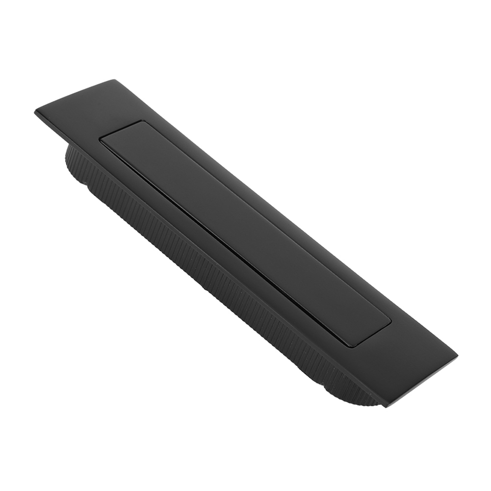 Staubdichter, Federbelasteter, Verdeckter Möbelgriff, Schublade/schrank Aus Zinklegierung, Gebürstetes Nickel/schwarz