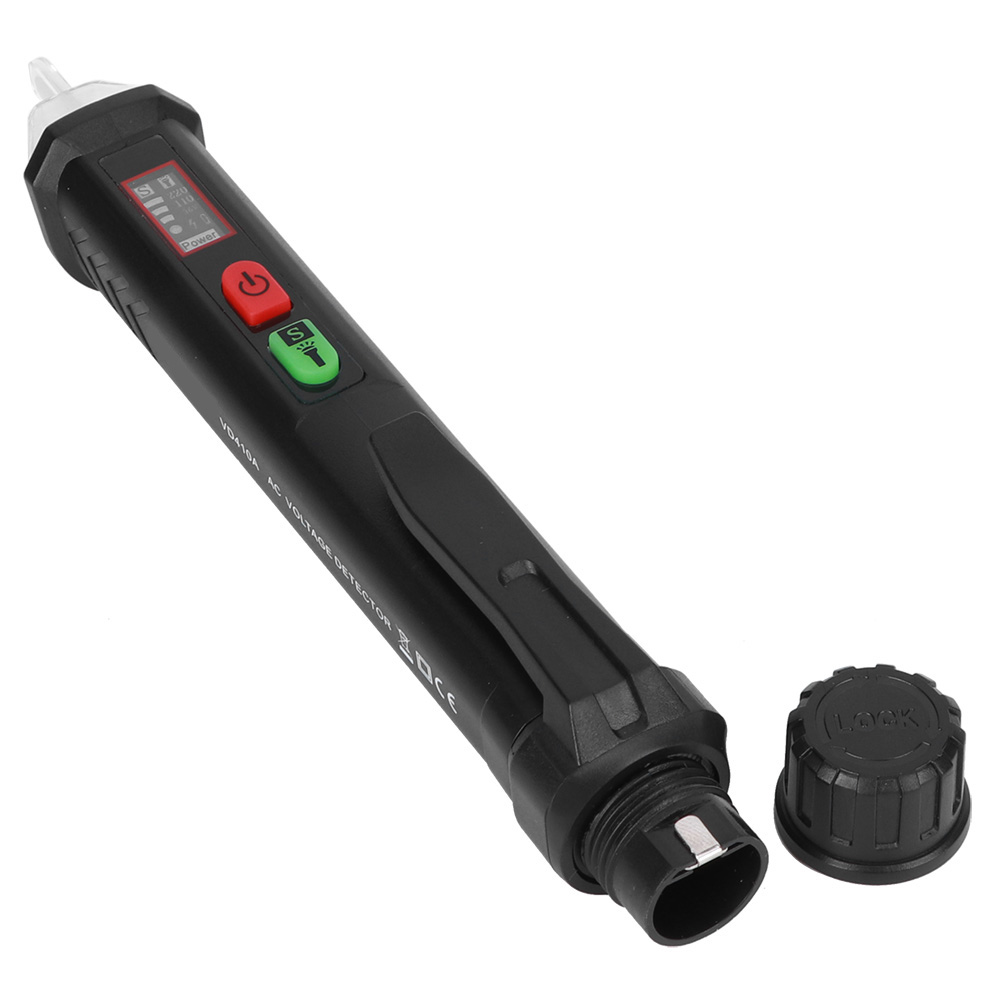 Vd410a Berührungsloser Digitaler Wechselspannungsprüfer 12 V–1000 V, Induktiver Elektrischer Stift Mit Taschenlampe