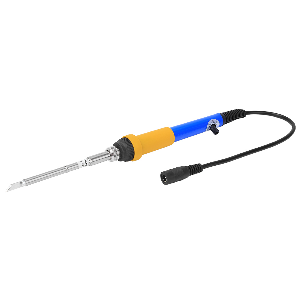Elektrischer Lötkolben Mit Einstellbarer Temperatur, Schnellheizfunktion, Diy-sets, 200-400℃, Dc 12-24v (blau-gelb)