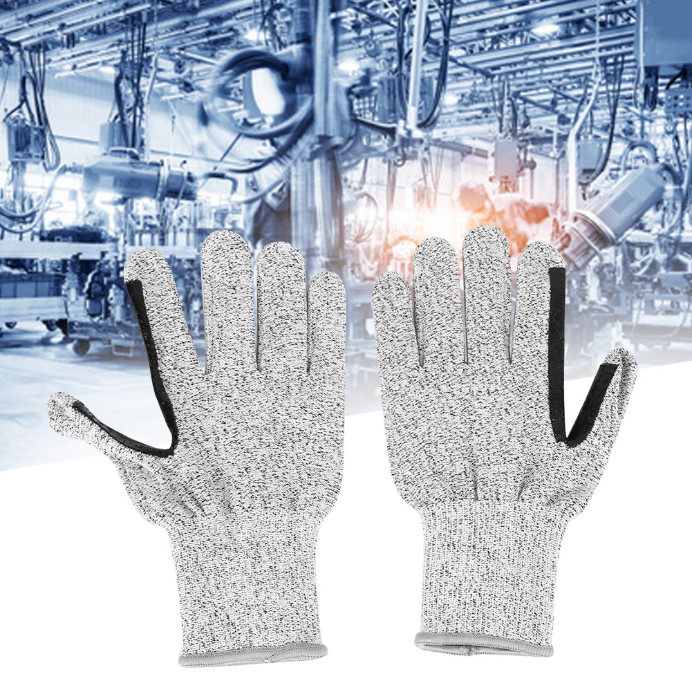 Schnittfeste Hppe-handschuhe, Silikagel, Schutzklasse 5, 13 Nähte, Grau Meliert, Handschutz