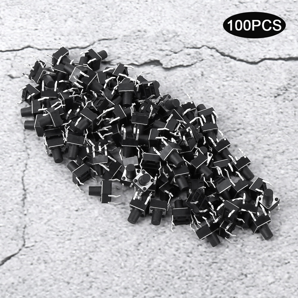 100 Miniatur-mikrotasten (6 X 6 X 8 Mm) – Berührungstasten