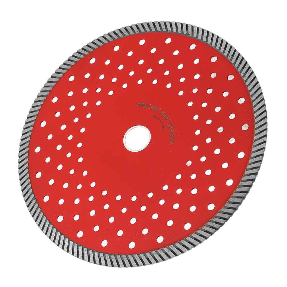 Diamant-kreissägeblatt, Rot, Vielseitig Einsetzbar, Für Beton, Granit Und Marmor, 230 Mm