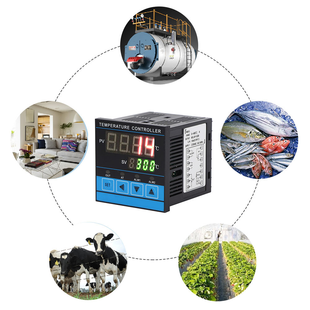 Intelligenter Temperaturregler Mit Digitaler Pid-regelung, Ssr-relaisausgang 0-400℃, Ac220v