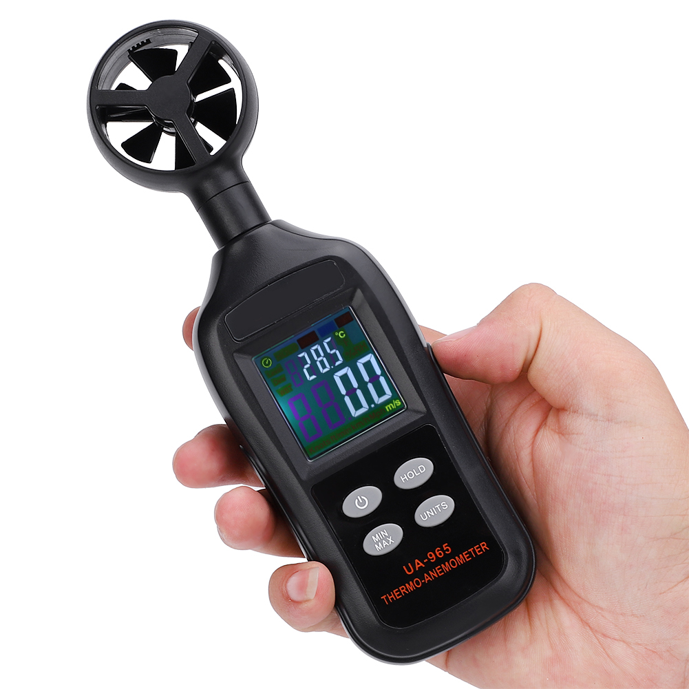 Ua965 Hochpräzises Miniatur-digitalanemometer, Tragbares Windgeschwindigkeitsmessgerät, Messinstrumente