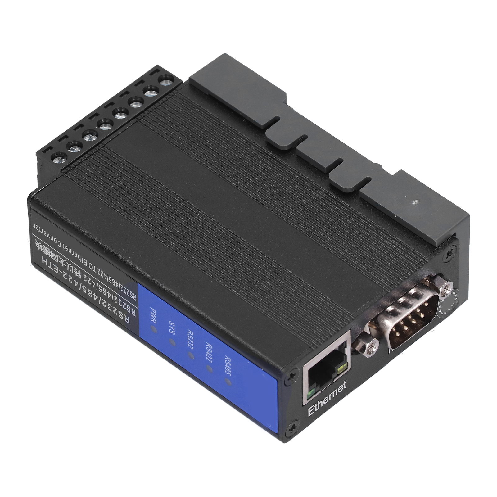 Serielles Geräteserver-datenkommunikationsmodul Rs232/485/422 Zu Ethernet, Industrietauglich, Dc 9-24 V