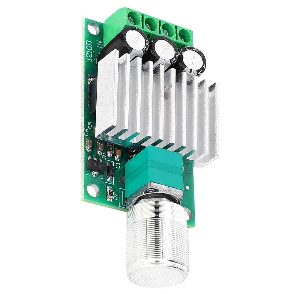 Hochleistungs-pwm-gleichstrommotor-drehzahlregler 12v/24v/10a Mit Temperaturdimmschalter