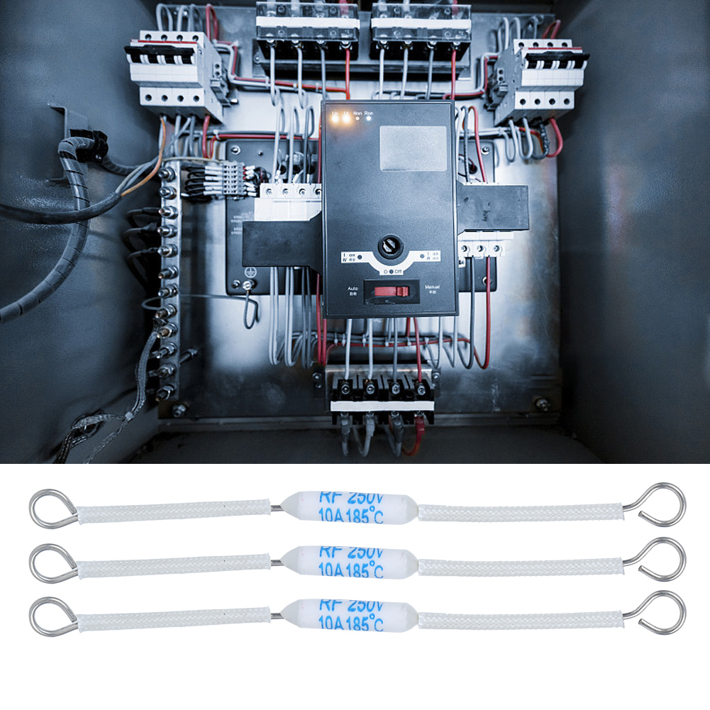 20 Stück 250v 10a Hf Keramiksicherung, Thermosicherung Für Haushaltsgeräte (90mm / 3,5 Zoll, 185°c)
