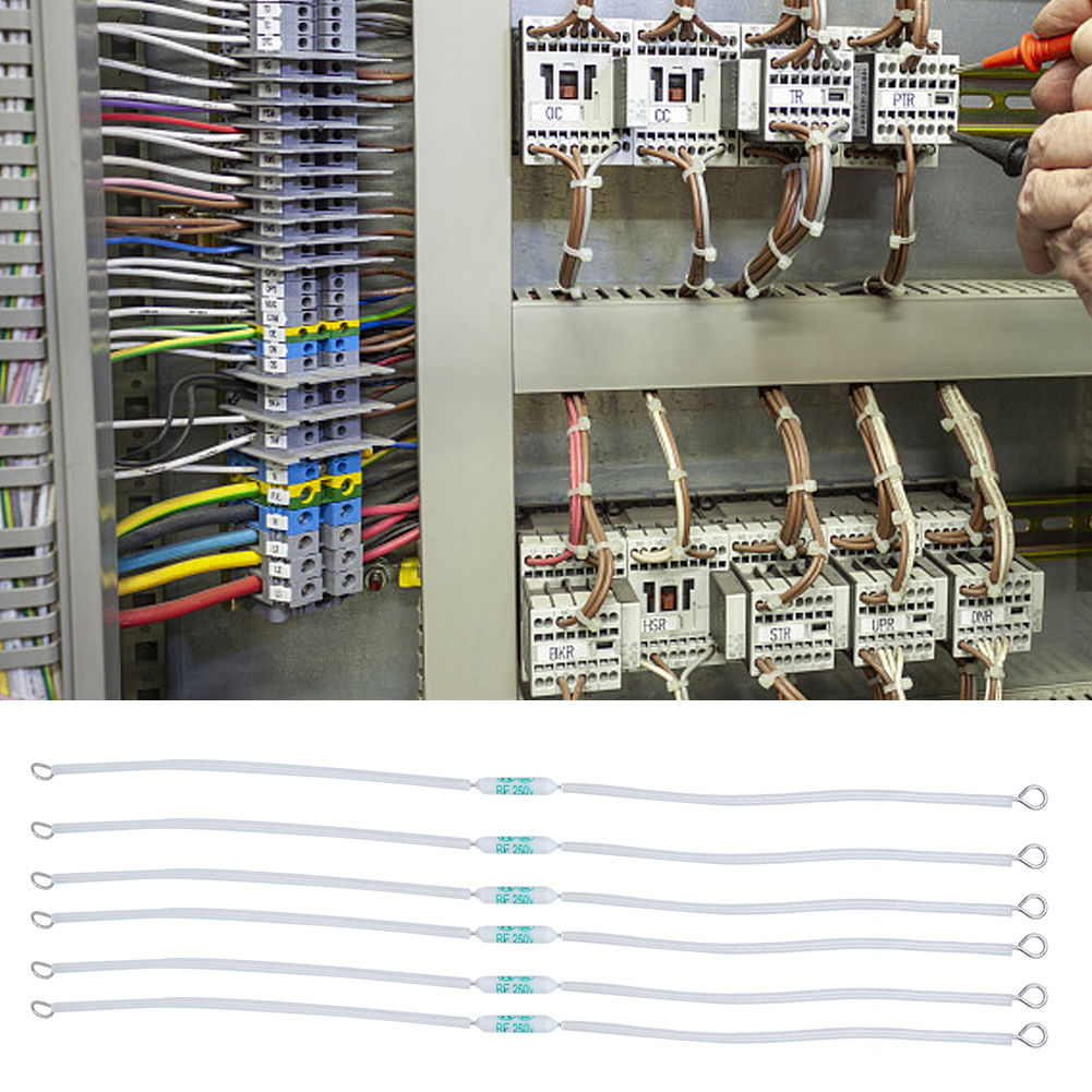 20 Stück 250v 10a Hf Keramiksicherung, Thermosicherung Für Haushaltsgeräte (240mm / 9,4in, 165°c)