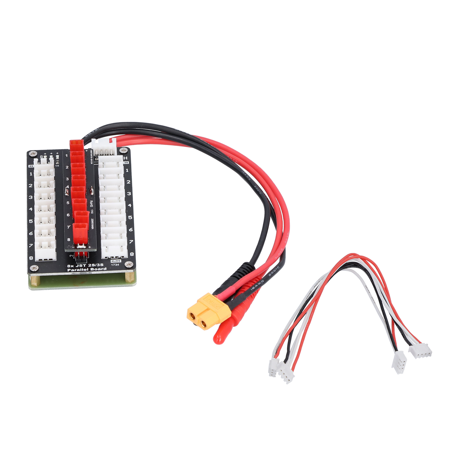 Lipo-ladeplatine Mit Jst-anschluss Xh 2s/3s Parallelplatine Für Lithium-akkus Für Gängige Imax B6 B6ac Ladegeräte