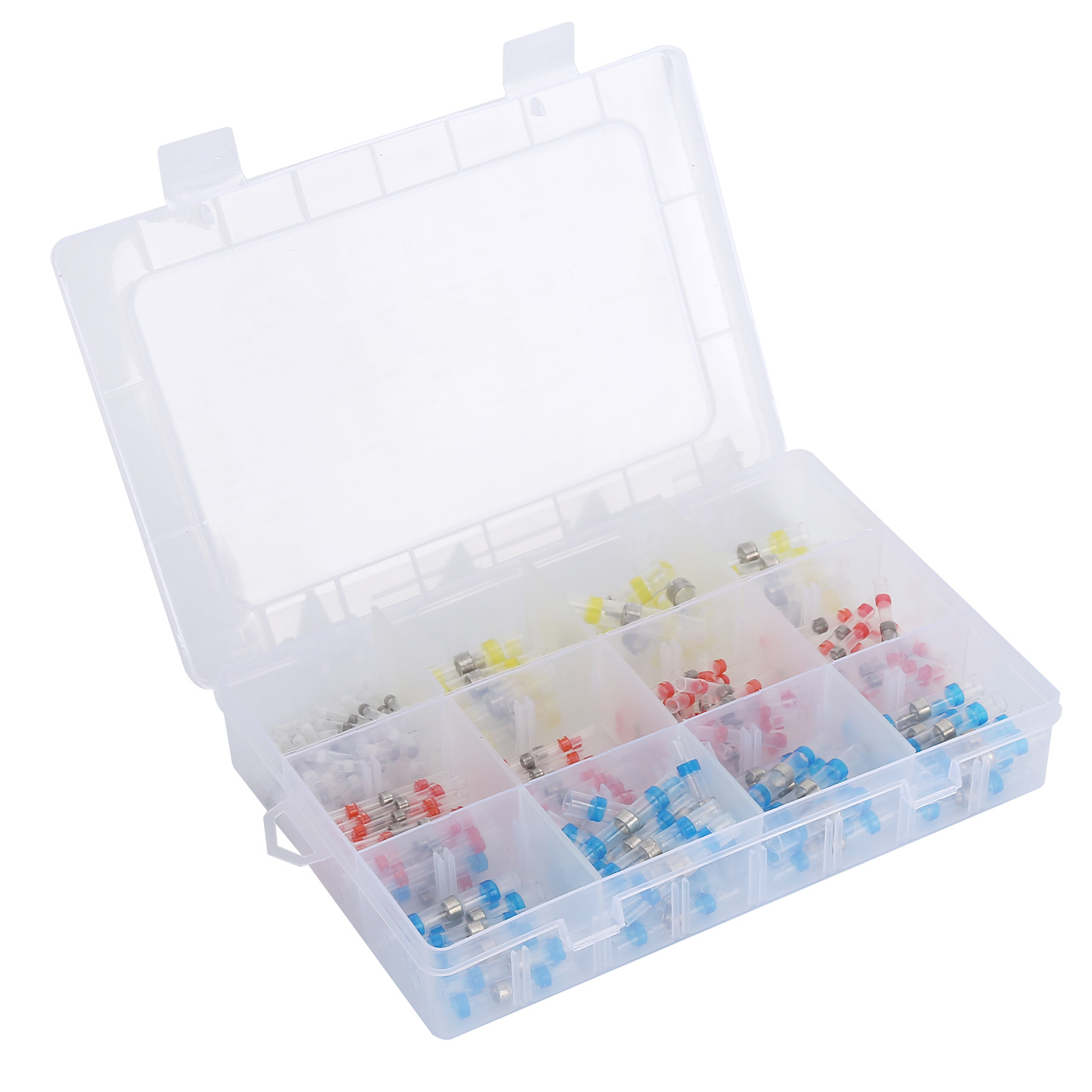 200 Stück Stoßverbinder, Lötdichtungen, Schrumpfverbinder, Polyolefin, Transparente Schweißverbinder