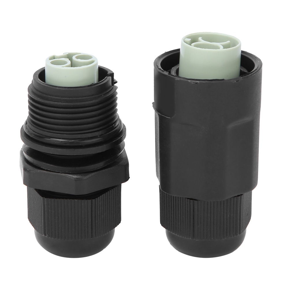Wasserdichter Ip68-stecker Für Tragbare Led-kabel, 2-polig, Stecker Und Buchse