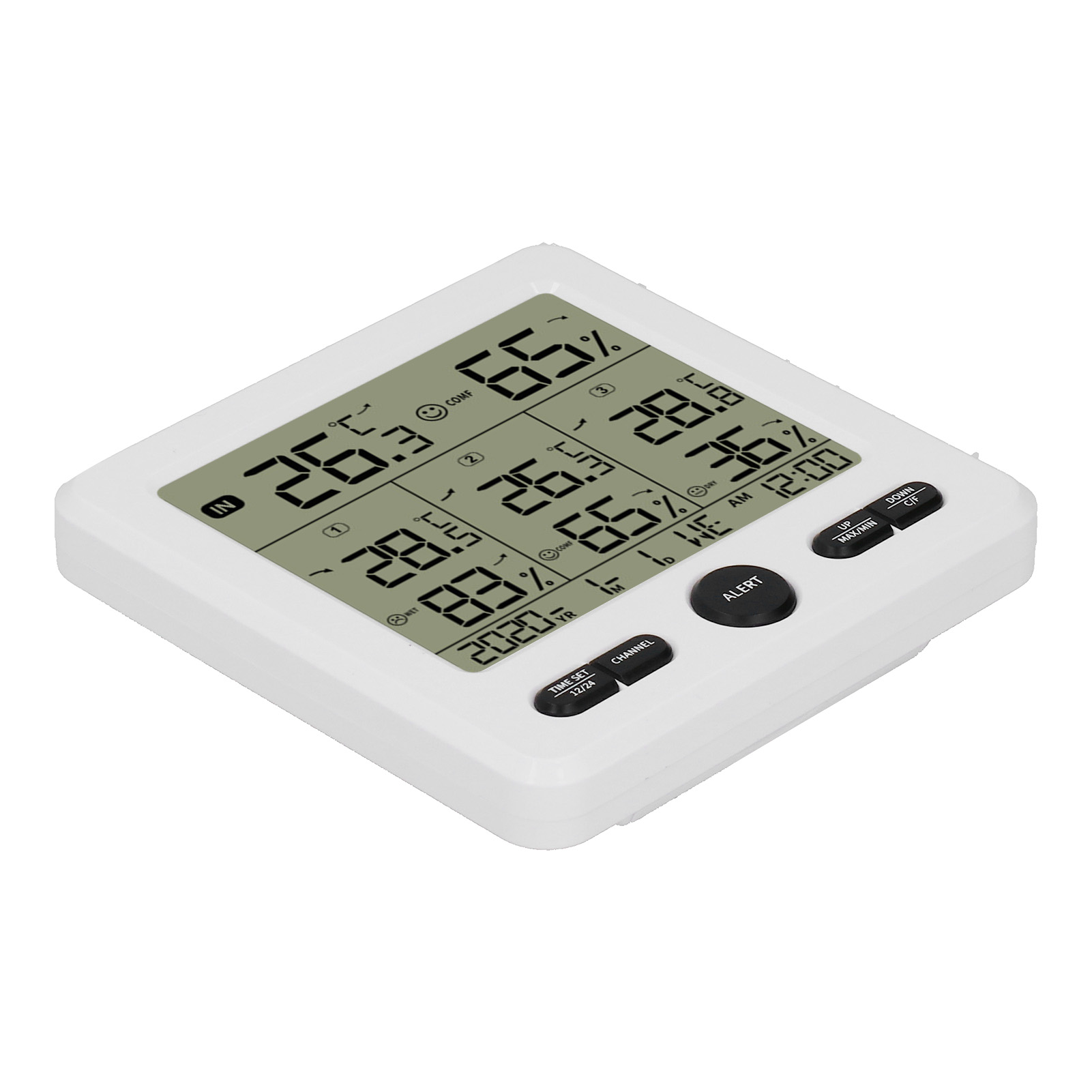 Ts-6210 3-in-1 Drahtloses Innen-/außenthermometer/hygrometer Mit Alarmfunktion