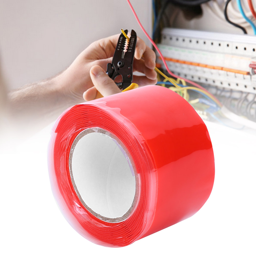 Stück Rotes Silikonklebeband, Hochtemperaturbeständig Und Flammhemmend, Abmessungen 0,5 Mm X 25 Mm X 1,5 M