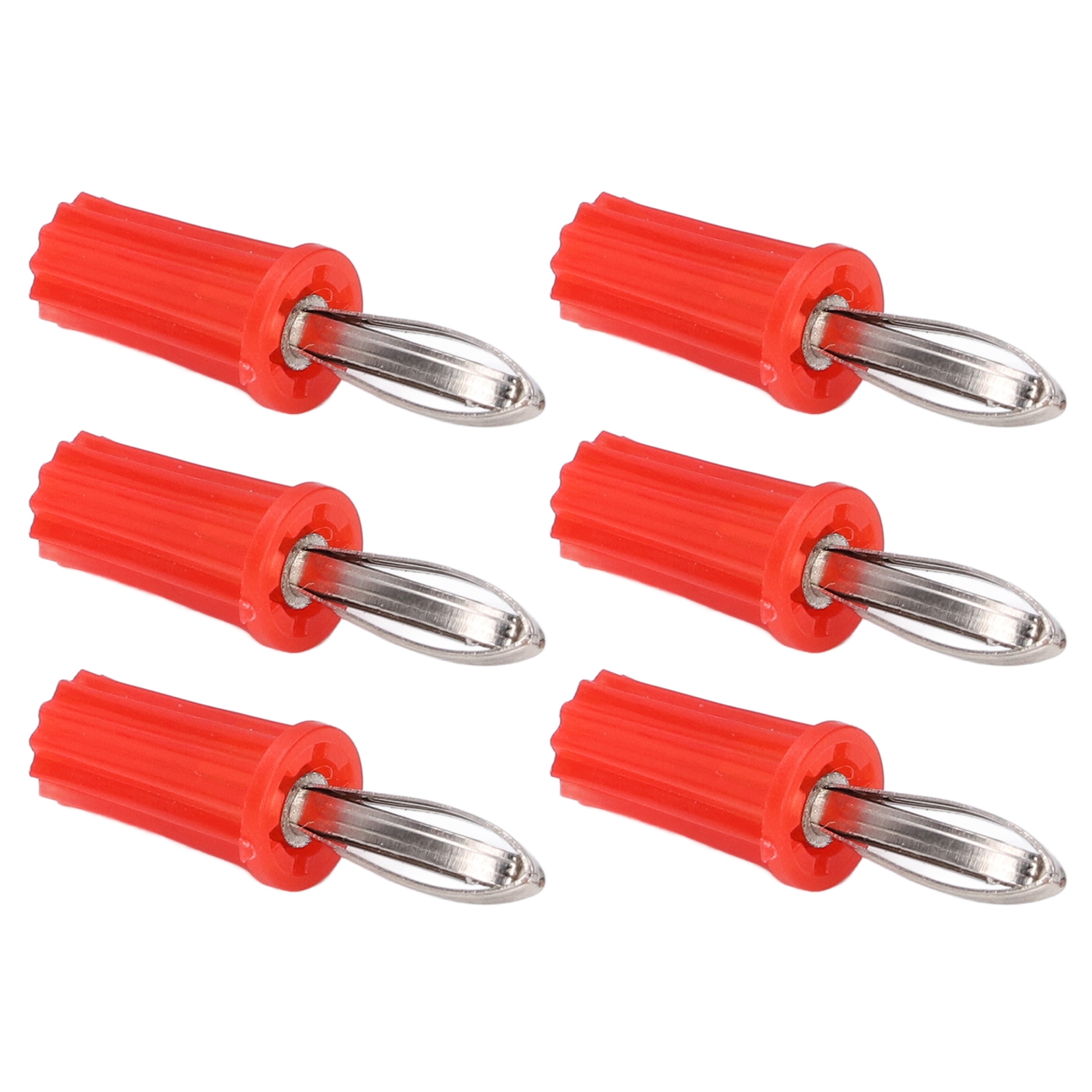 100 Bananenstecker, 4 Mm, Abs, Vernickeltes Messing, Hochwertige Elektrische Verbindungen, Rot