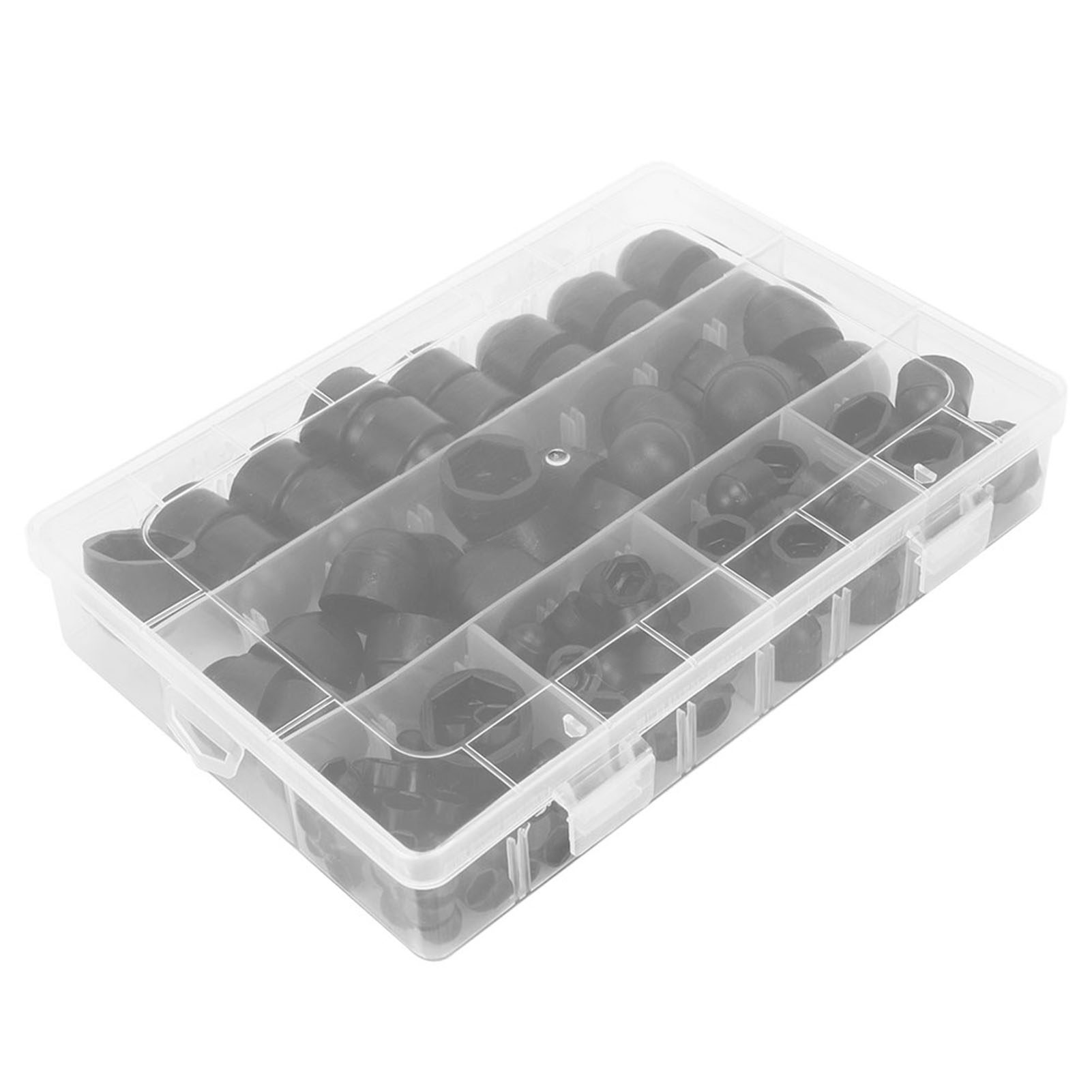 145 Stück Sechskantmuttern, Schwarz, Pe-schutzbefestigung, Mutter Für M4–m12-schrauben, Industriezubehör Wj-10-0005