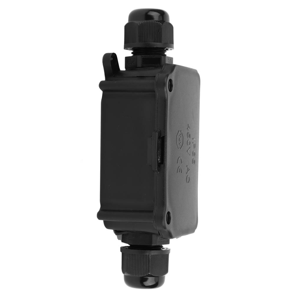 Wasserdichte Anschlussdose Ip66, Gehäuse Zum Anschluss Eines 2-wege-verteilerkabels, Schwarz, Staubdicht