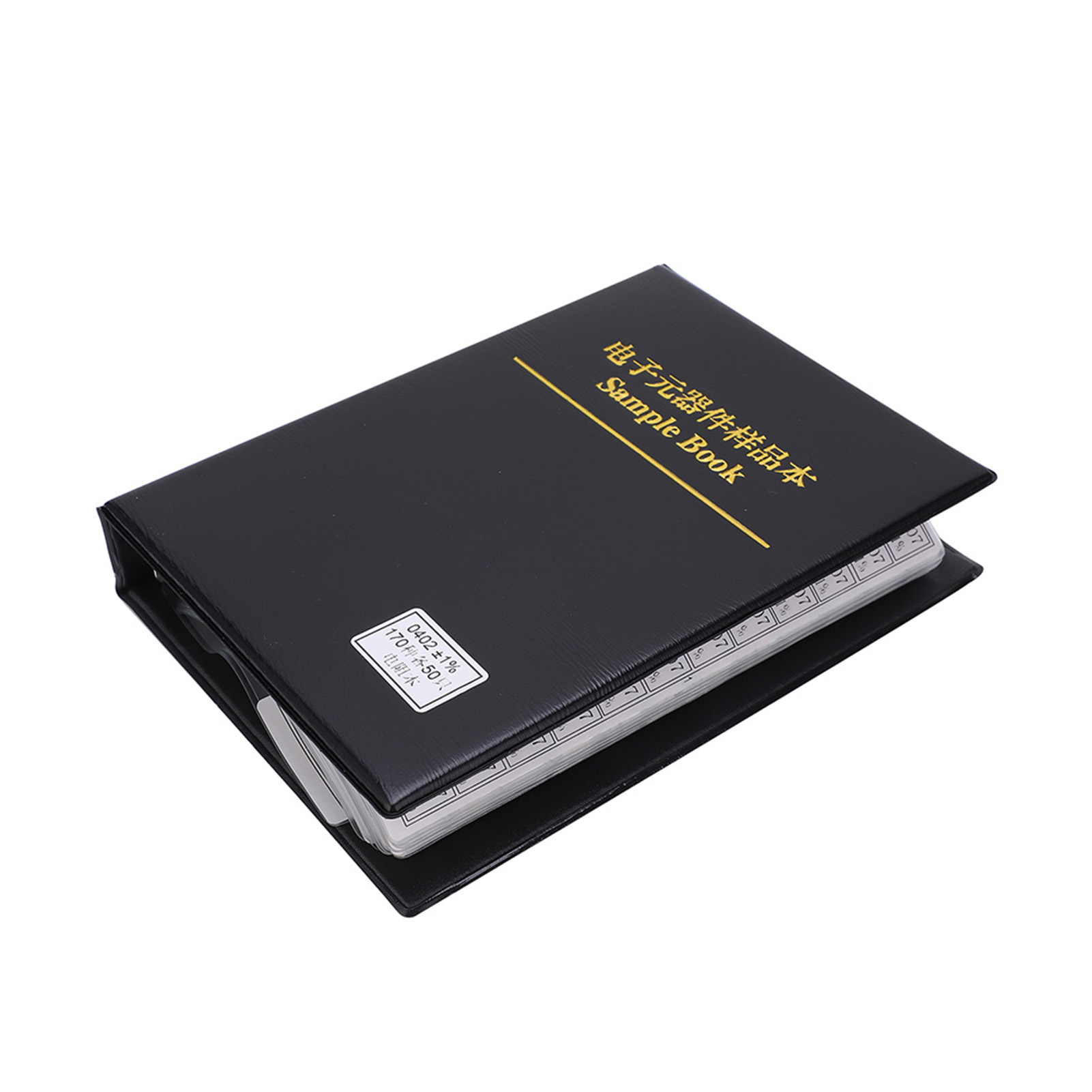 Sortiment An Widerständen Der Serie 0402 (170 Stück), Musterbuch Für Elektronische Bauteile, Schwarz