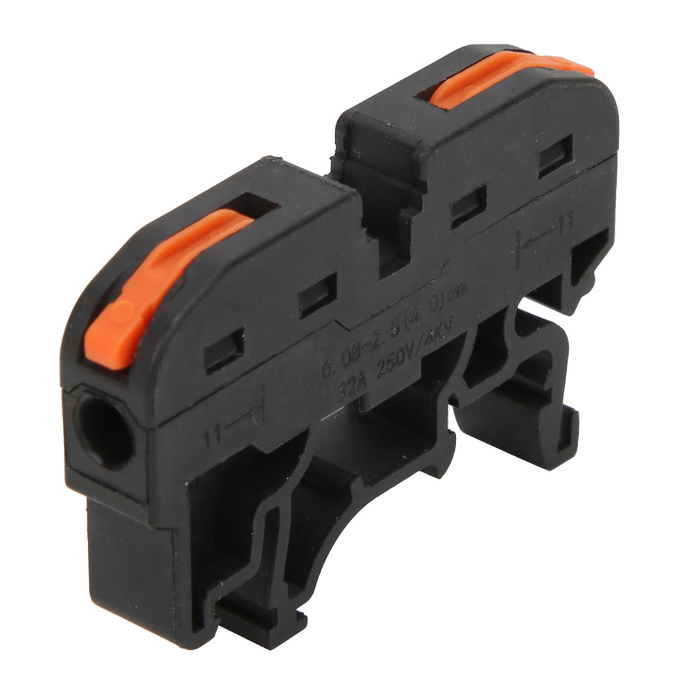 10 Stück 11-28 Awg Pct-211 Universal-klemmenblock Mit Loch, Schwarz
